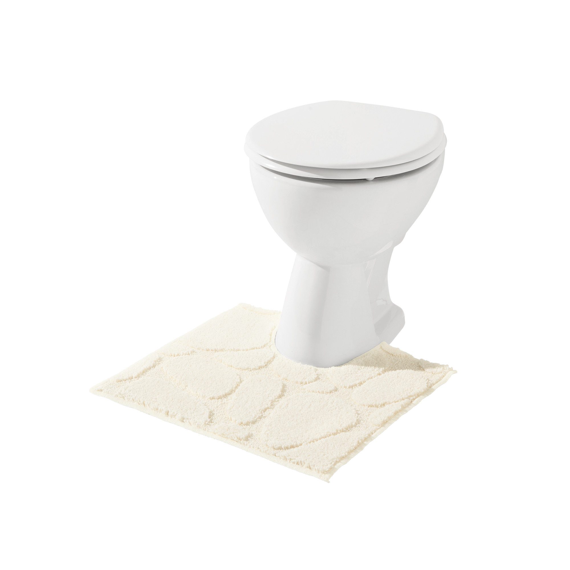 REDBEST WC-Vorleger WC-Umrandung "Jacox", Uni/Hoch- Tiefstruktur