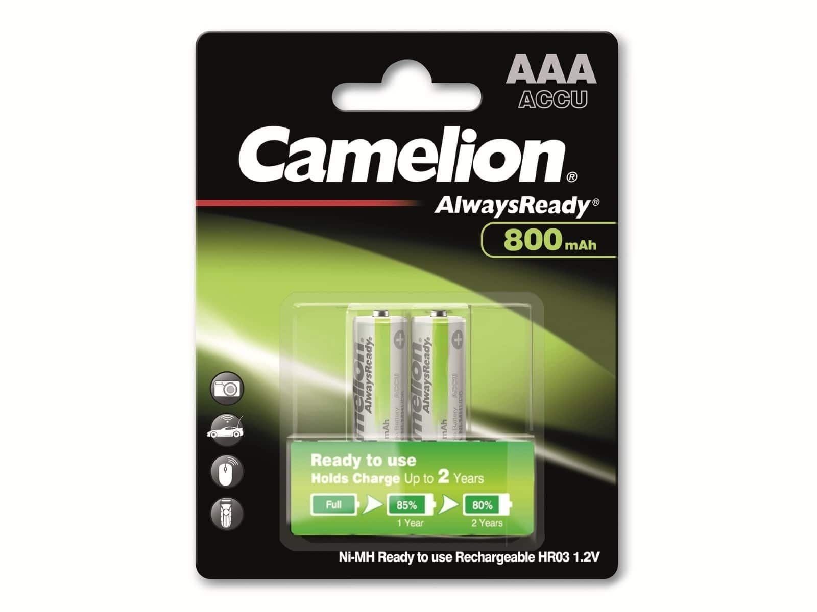 Camelion CAMELION NiMH-Micro-Akku AlwaysReady, 2 800mAh, Akku