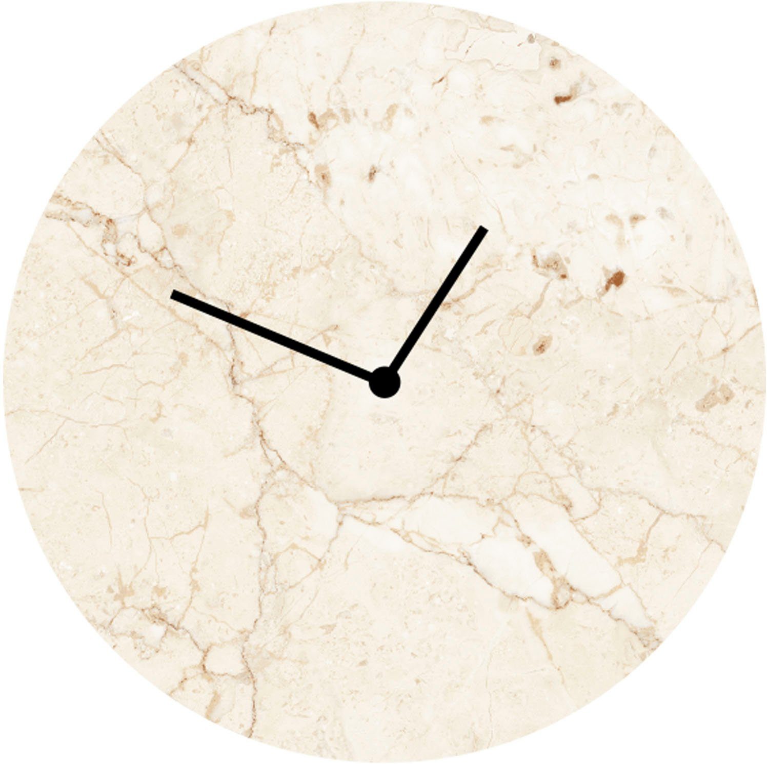 LeGer Home by Lena Gercke Wanduhr Marmor beige (rund, Ø 30 cm). Reduzierter Preis € 40,08. Unverbindliche Preisempfehlung € 49,90