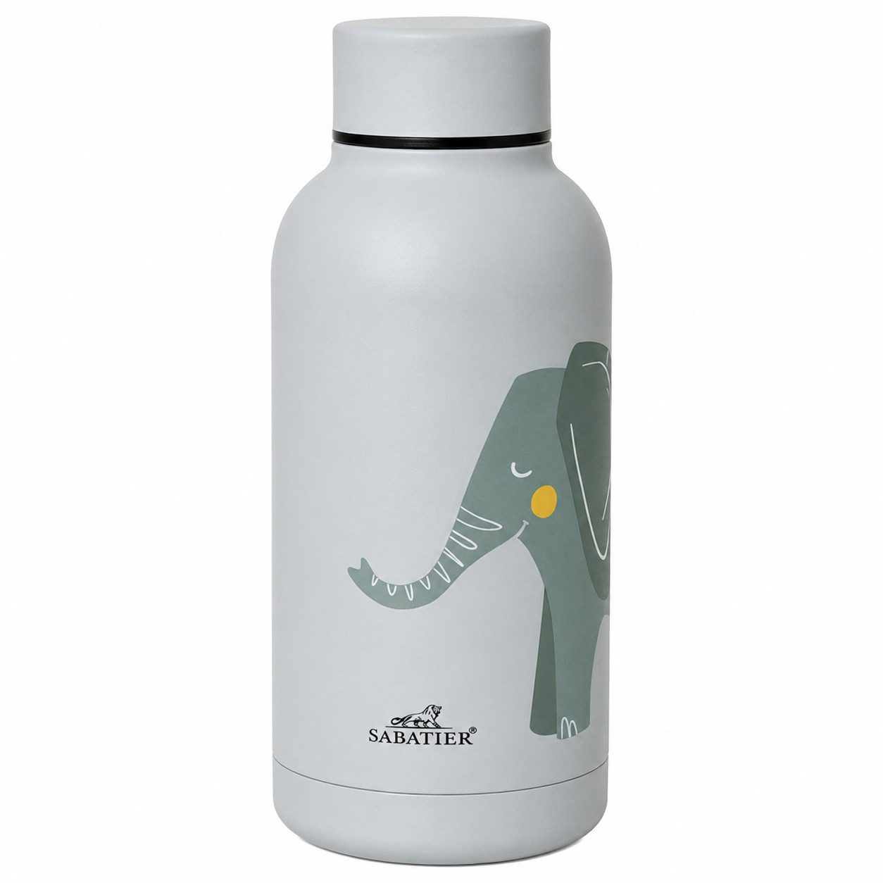 kinder Kanne Sabatier Isolierflasche Kinder 350 ml Elefant für warme und kalte, 350 l, Trinkflasche Thermoflasche Thermobecher 350ml