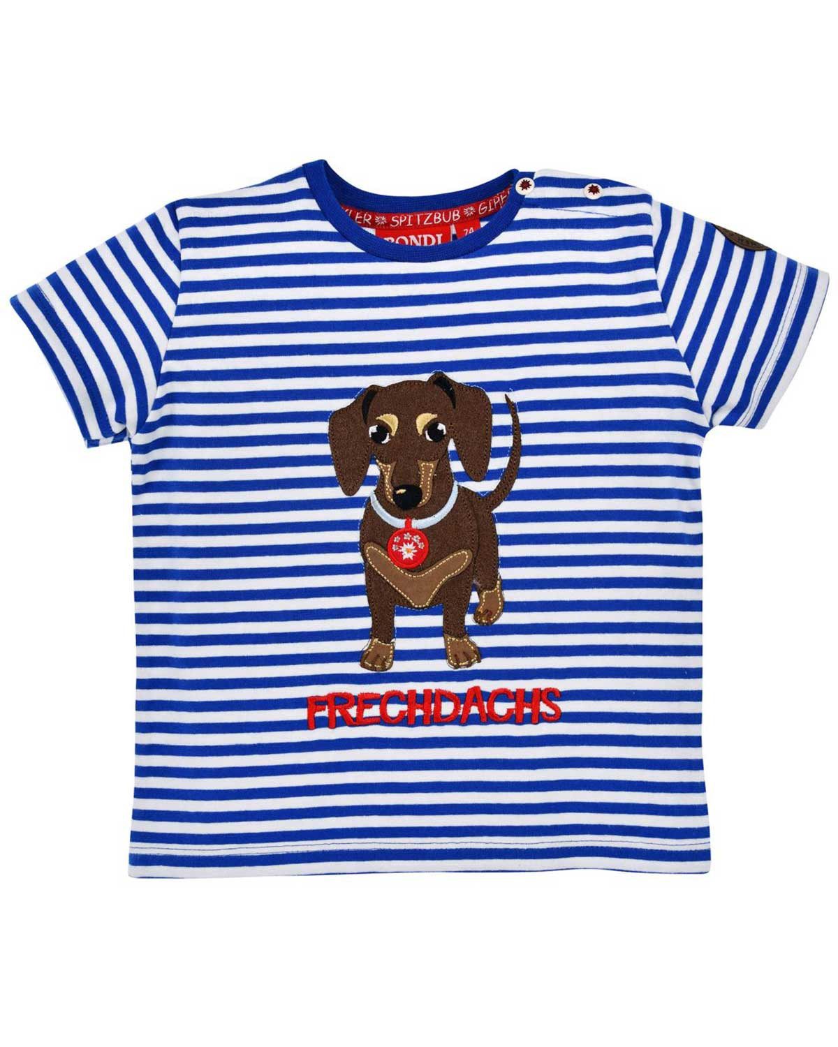 T-Shirt Jungen T-Shirt 'Waldi' 91719, Blau Weiß Gestreift