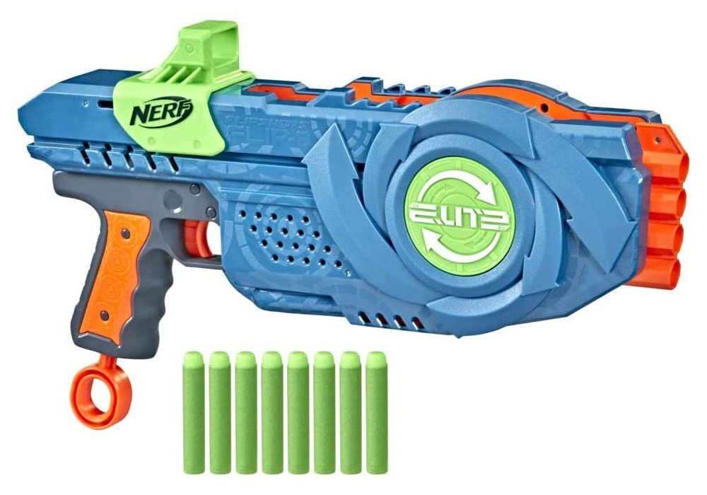 Hasbro Blaster Nerf ELITE 2.0 Flipshots FLIP-8, mit 8 Darts