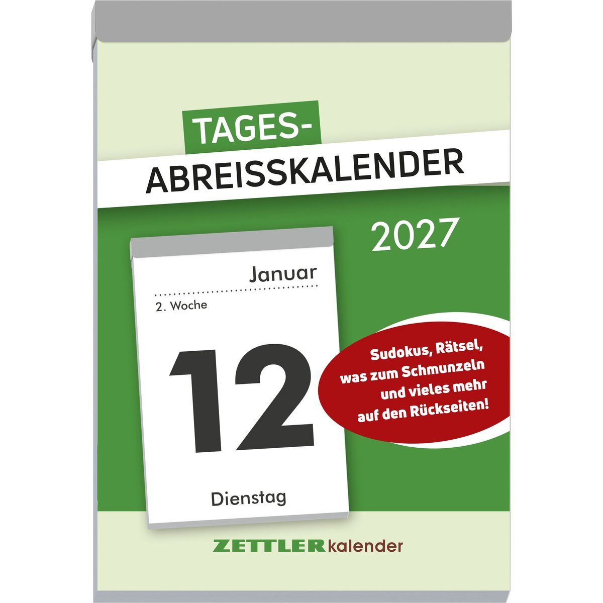 ZETTLER Abreißkalender Tagesabreißkalender 313 XXL 9,9x14,3cm 2027