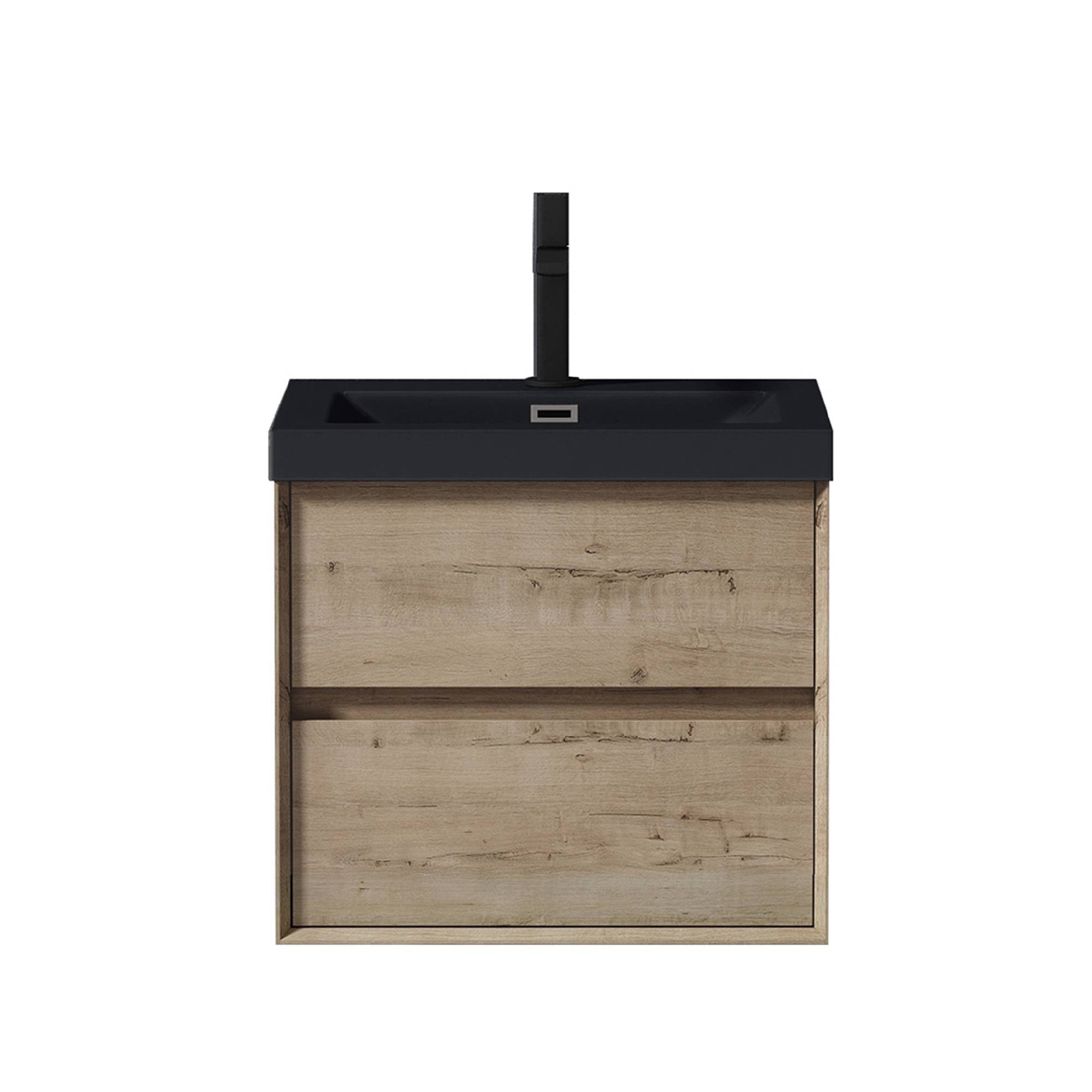 Waschtisch-Set Waschbeckenunterschrank mit Soft-Close Anthrazit Waschbecken Rimo
