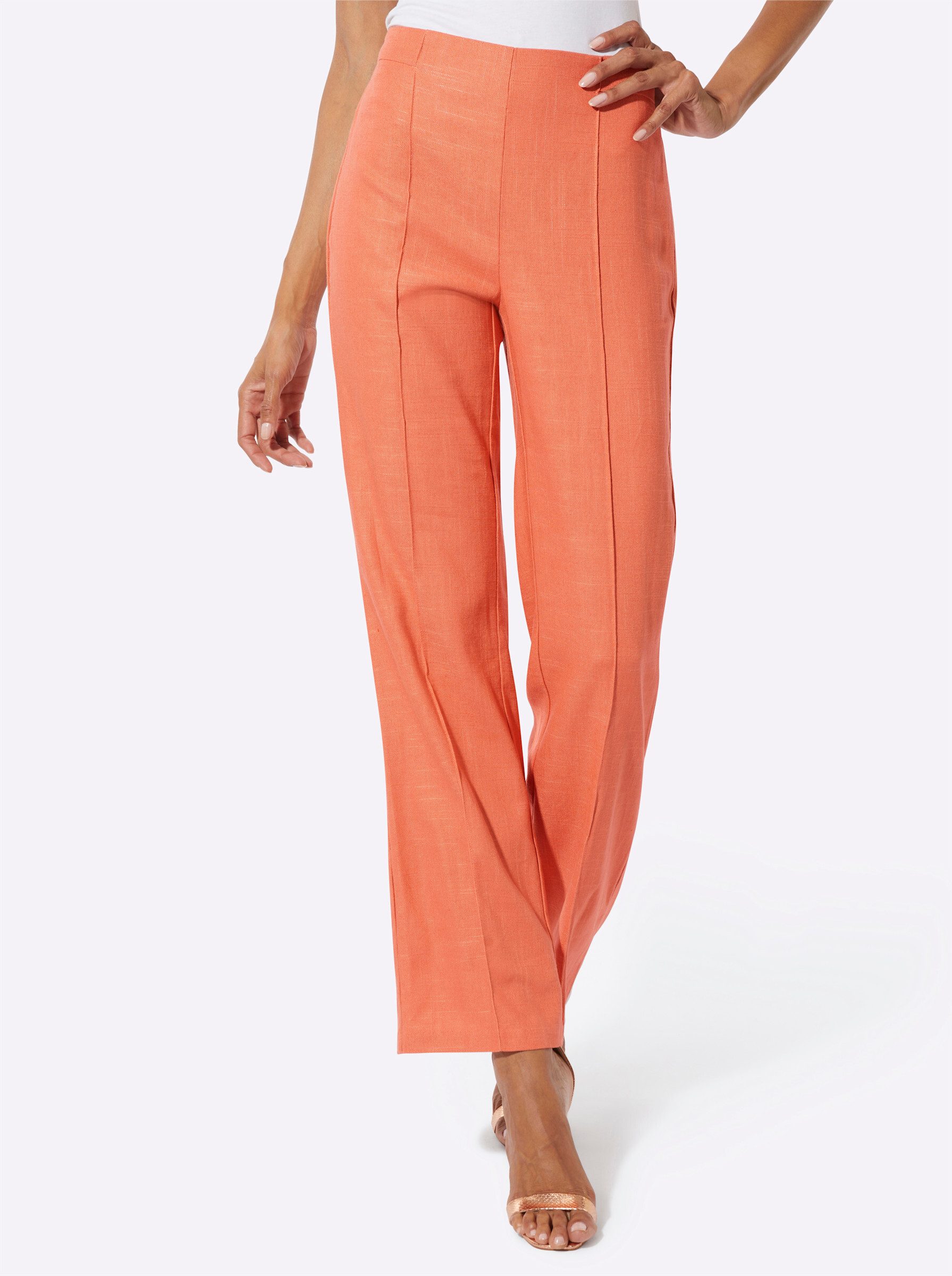 creation L Jerseyhose Leinen-Mix-Hose günstig online kaufen