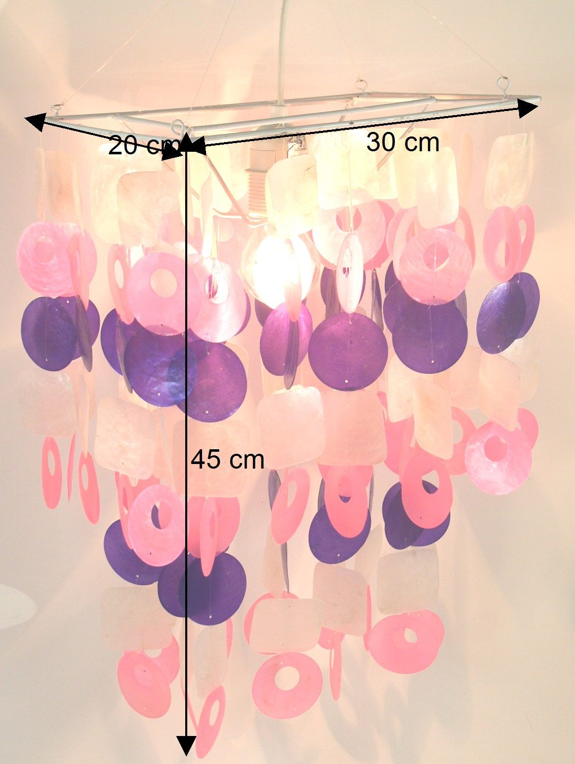 Guru-Shop Deckenleuchten Deckenlampe, Muschelleuchte aus hunderten.., Leuchtmittel nicht inklusive