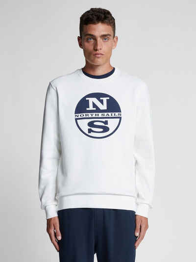 North Sails Sweatshirt aus Biobaumwolle mit Label-Print