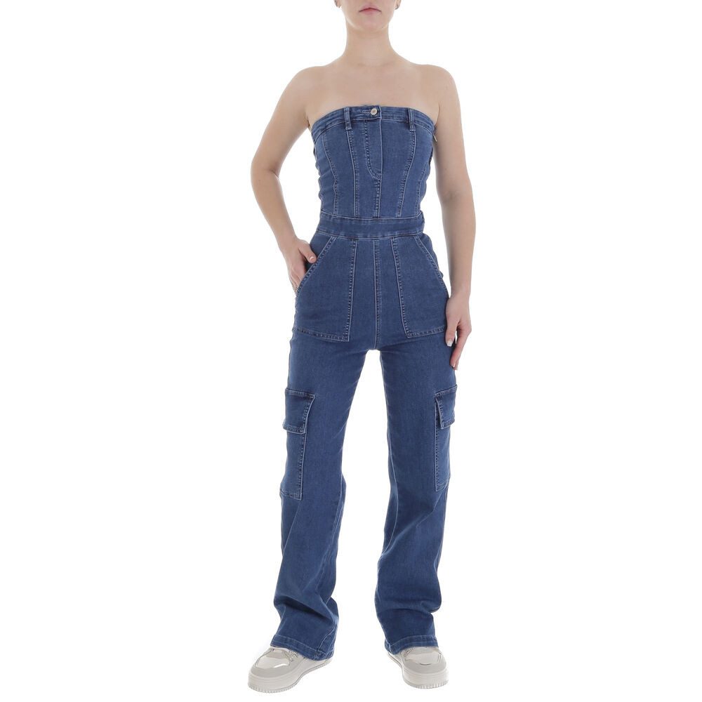 Ital-Design Jumpsuit Stylischer Utility-Jumpsuit mit Taschen für Damen (895 günstig online kaufen