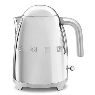 SME Wasserkocher SMEG Wasserkocher Edelstahl 1,7 L Fassung, 2400 W, Wasser Kocher, 2400,00 W, 360° Basis, BPA- Frei, elektrischer