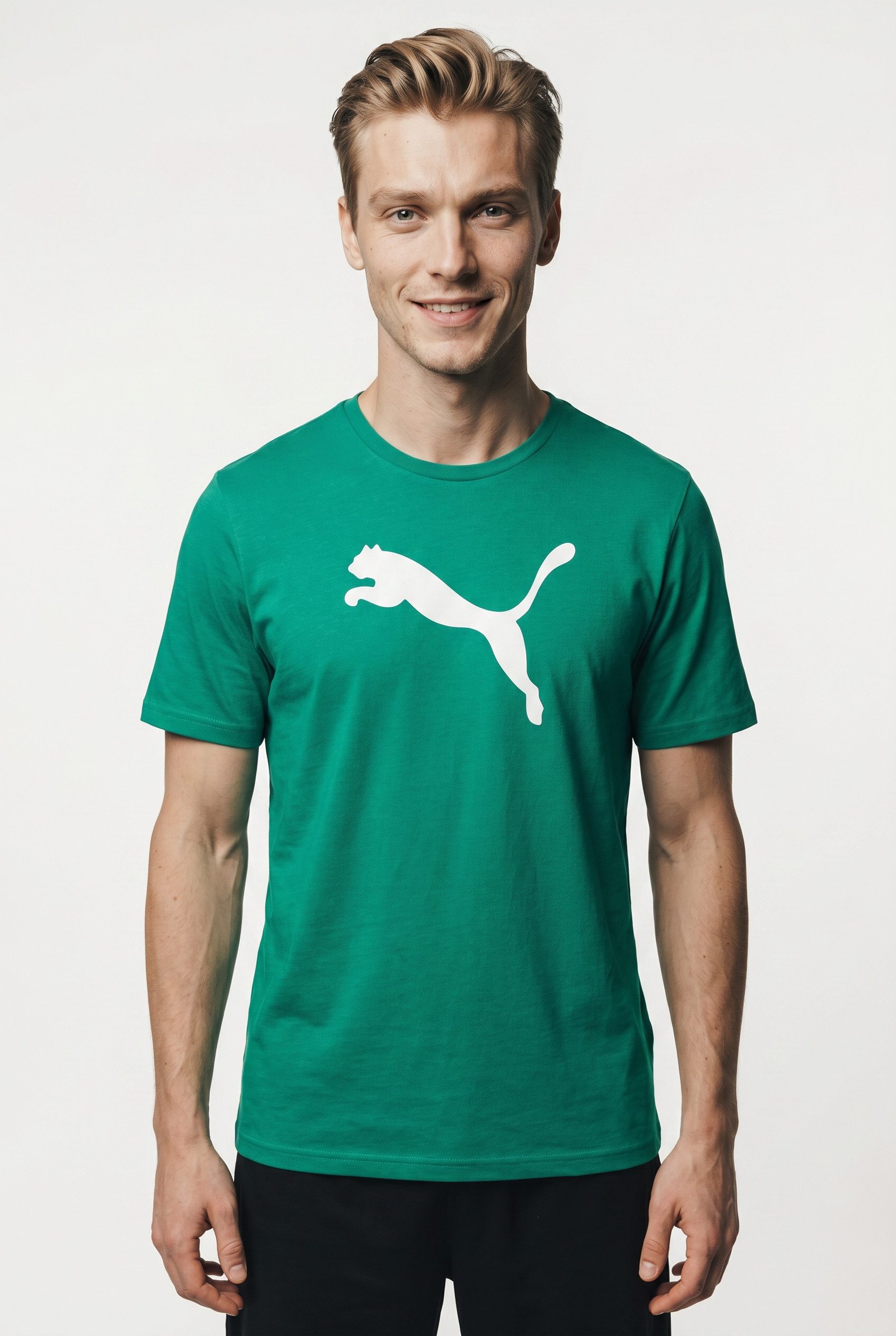 PUMA Fußballtrikot TEAMRISE LOGO JERSEY COTTON für Fußball, Kurzarm, sportlicher Stil, aus Baumwolle