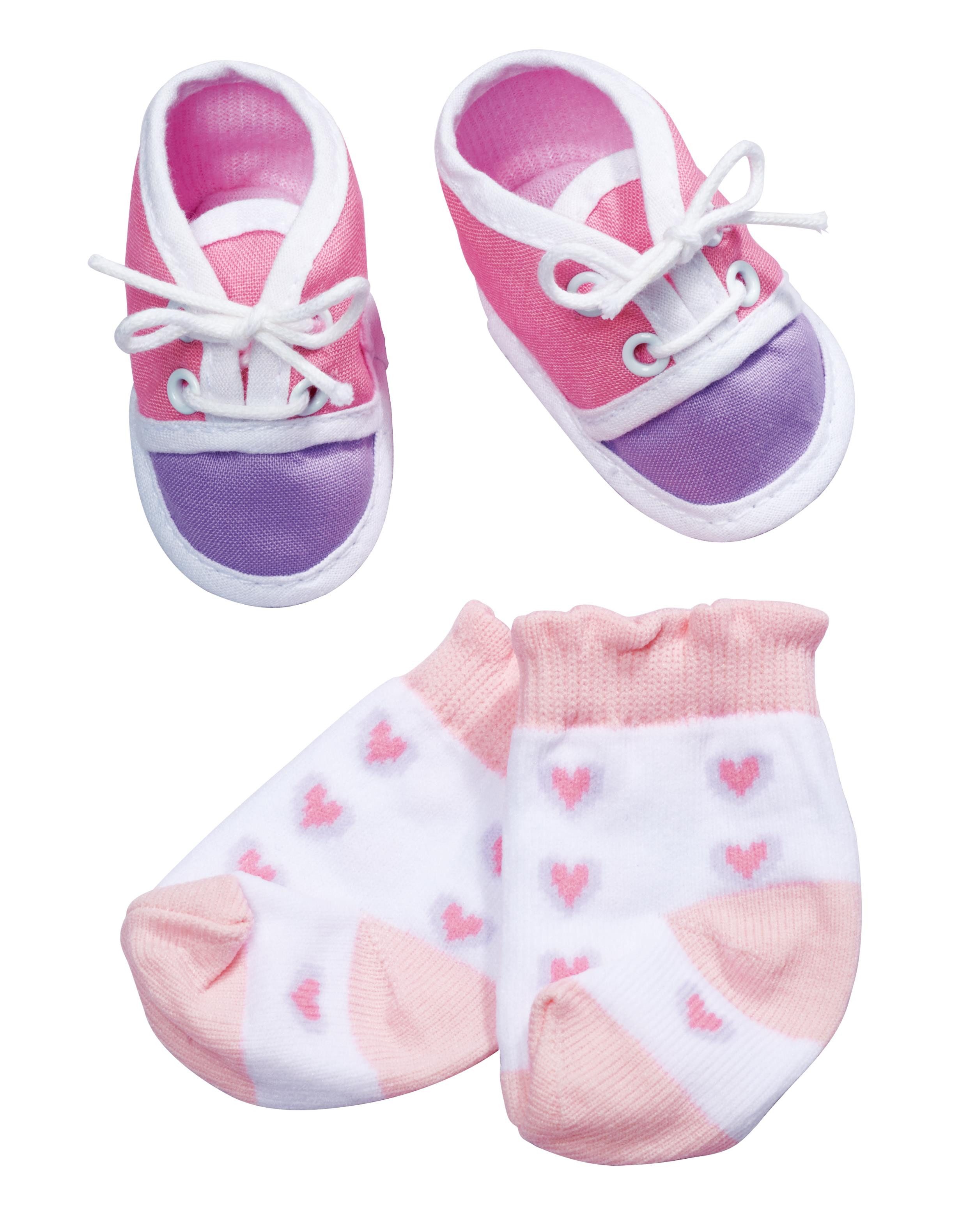 Simba Dickie Puppen Schuhe Puppenzubehör New Baby Born Schuhe und Socken 4fach sortiert