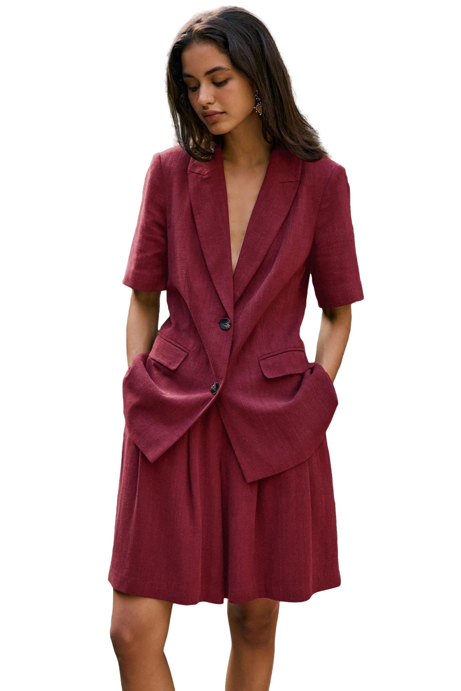 Friends Like These Jackenblazer Friends Like These Tailored Fit Kurzarm-Blazer (1-tlg)