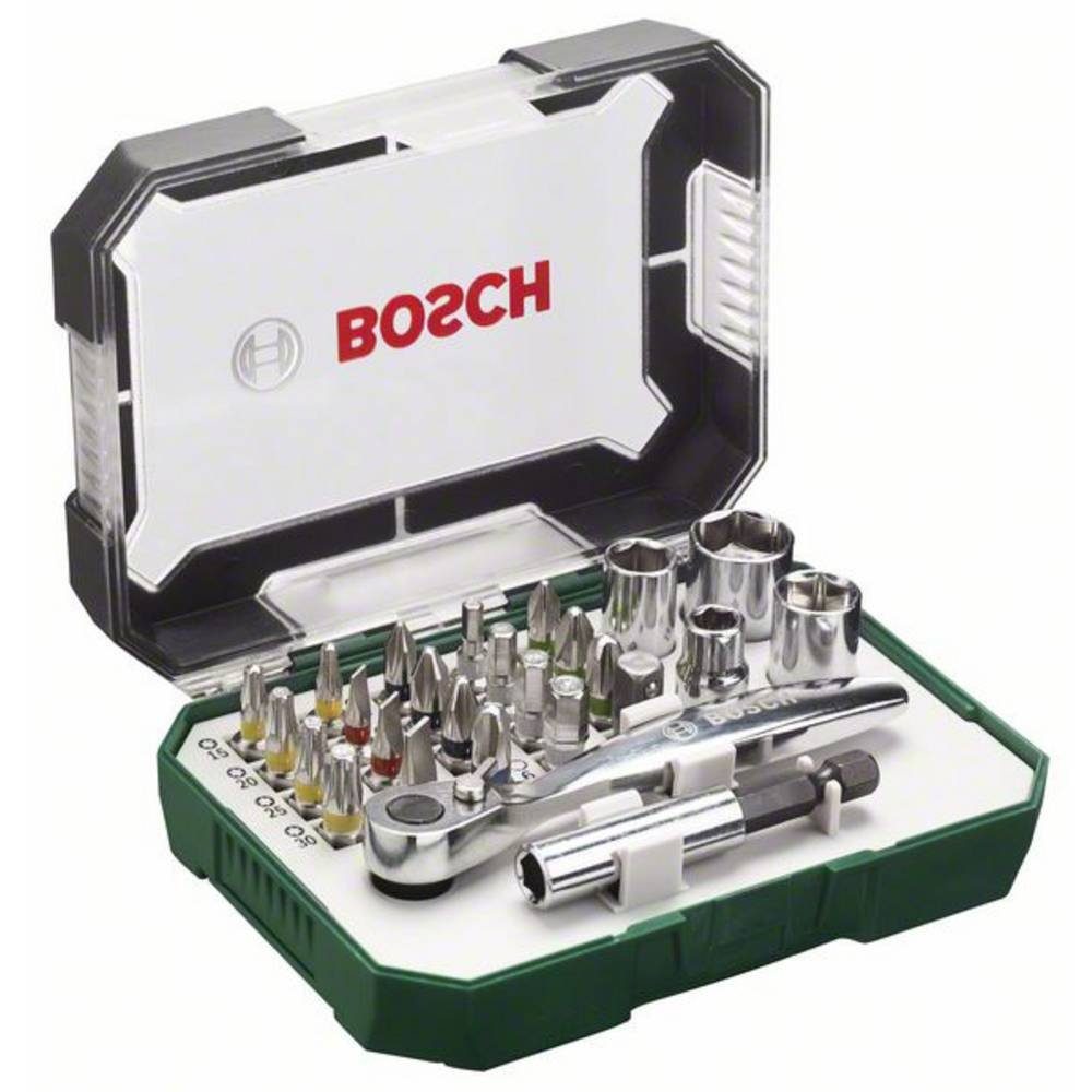 BOSCH Bit-Set Schrauberbit- und Ratschen-Set, 26-teilig 2607017322, inkl. R günstig online kaufen