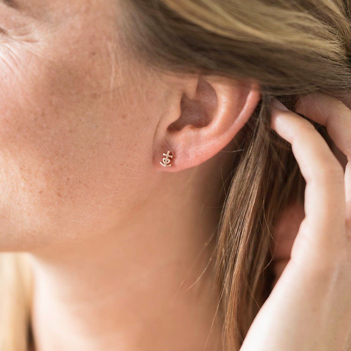 Materia Paar Ohrstecker Rosegold Glaube Liebe Hoffnung klein 7mm SO-38, Ste günstig online kaufen