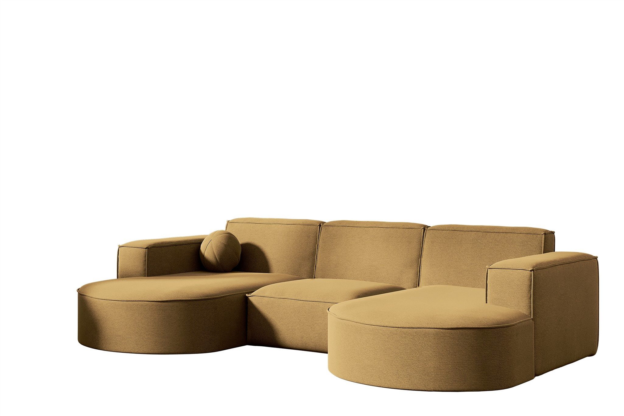 Fun Möbel Loungesofa Gartenmöbel Gartensofa Ecksofa U-Form SUNDAY, inkl. 1 Zierkissen, Wetterfester Stoff