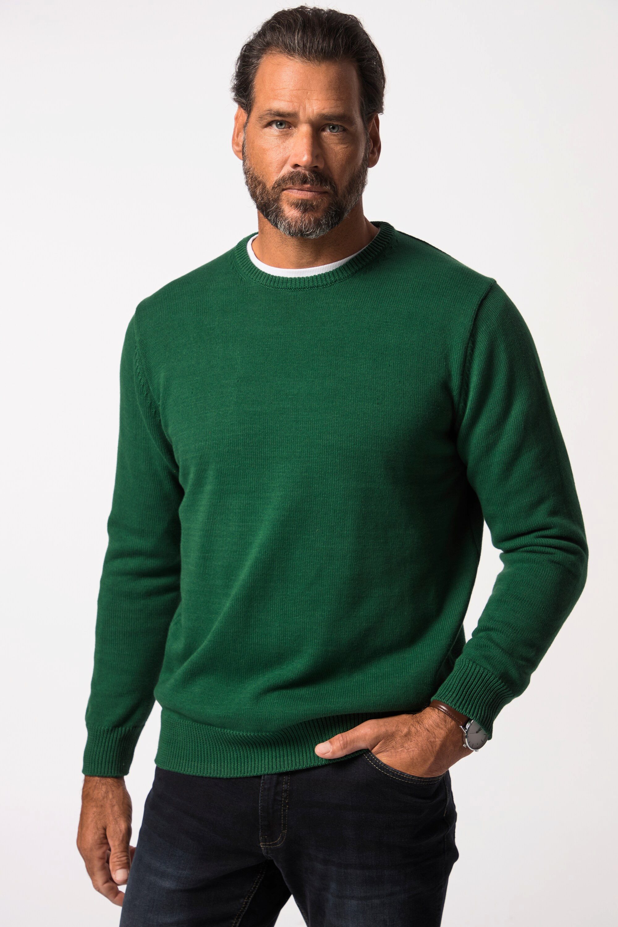 JP1880 Rundhalspullover JP1880 Pullover Rundhals Baumwolle günstig online kaufen
