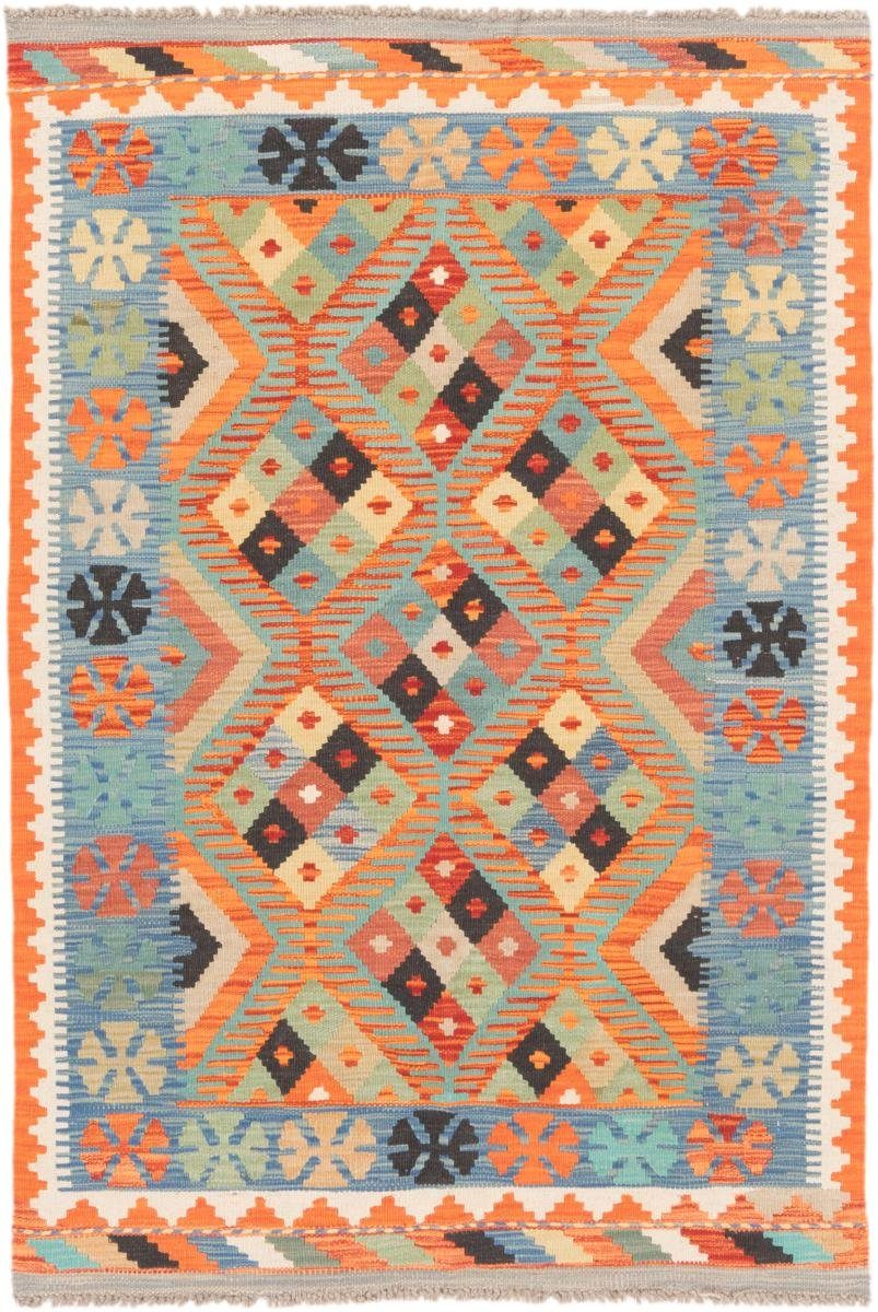 Orientteppich Kelim Afghan 101x152 Handgewebter Orientteppich, Nain Trading, rechteckig, Höhe: 3 mm