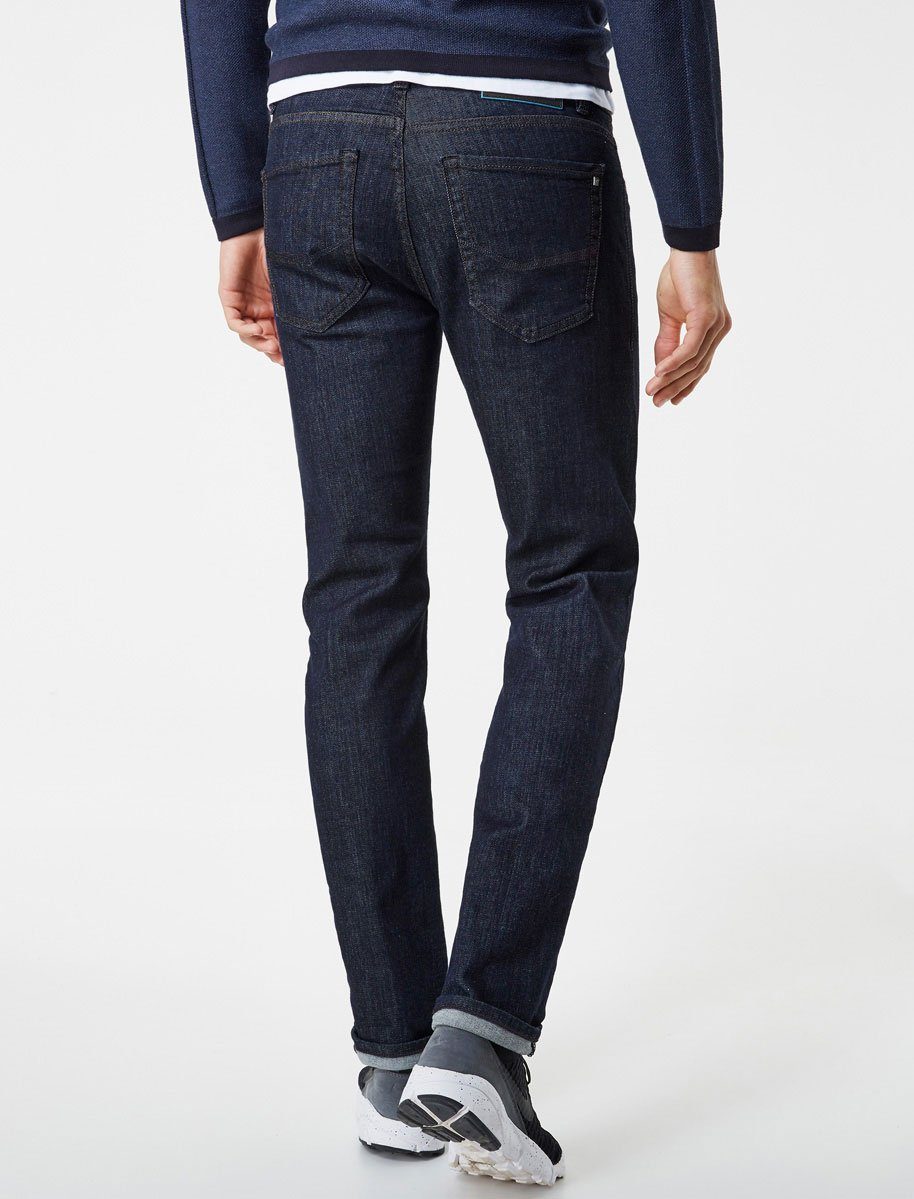 blue 5-Pocket-Jeans raw Lyon Tapered Cardin Futureflex rinsed Pierre dark