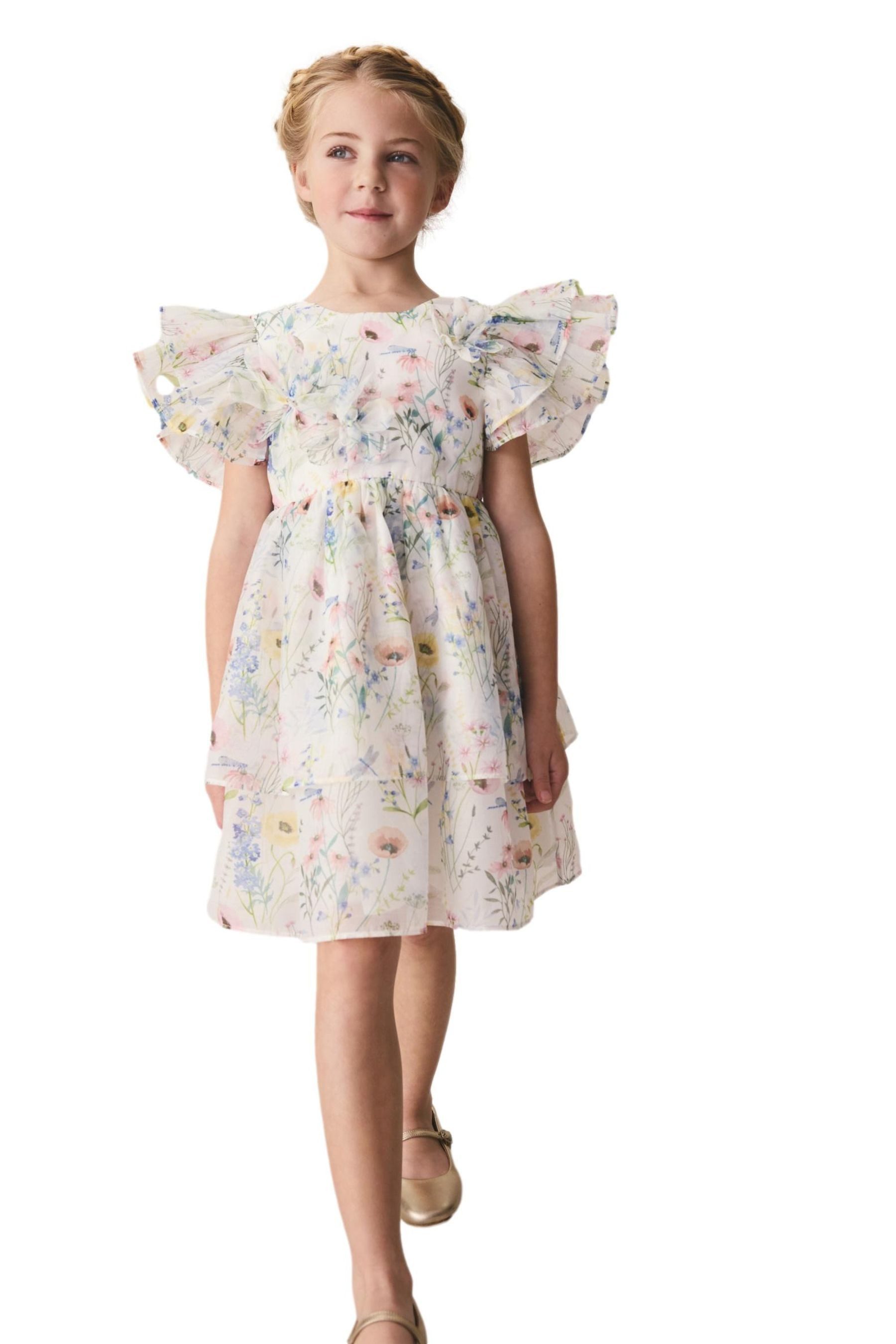 Tüllkleid Laura Ashley Kleid mit Blütendesign