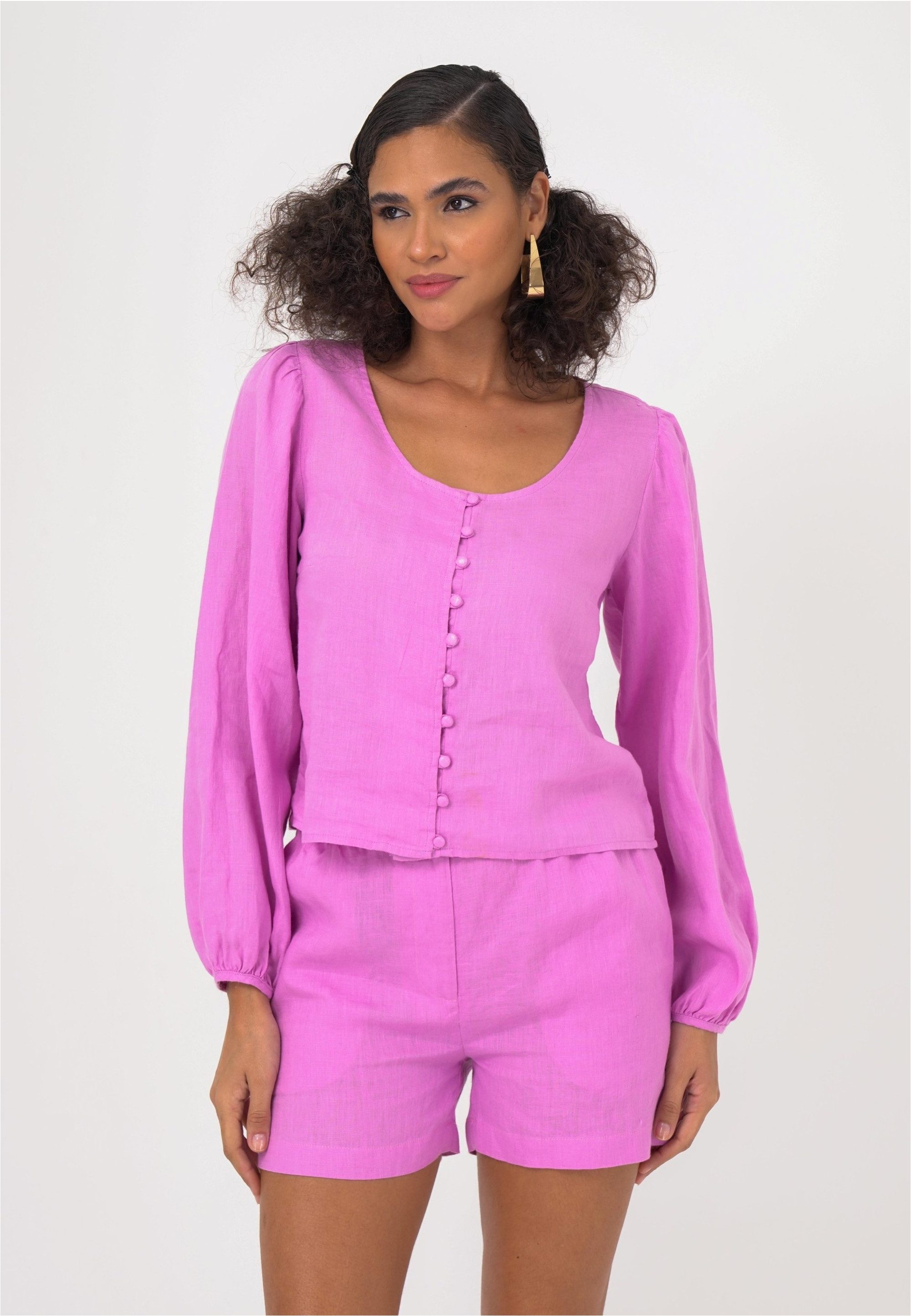 freshlions Klassische Bluse Amara (1-tlg) im klassischen Design