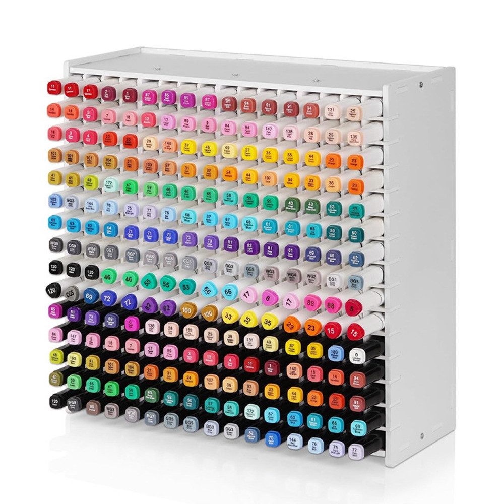 TUWENA Organizer 240 Stifte Organizer Schreibtisch, Marker Stifthalter für Aufbewahrung, Aufbewahrungsbox Bleistifthalter aus PVC für Zuhause Büro Schule