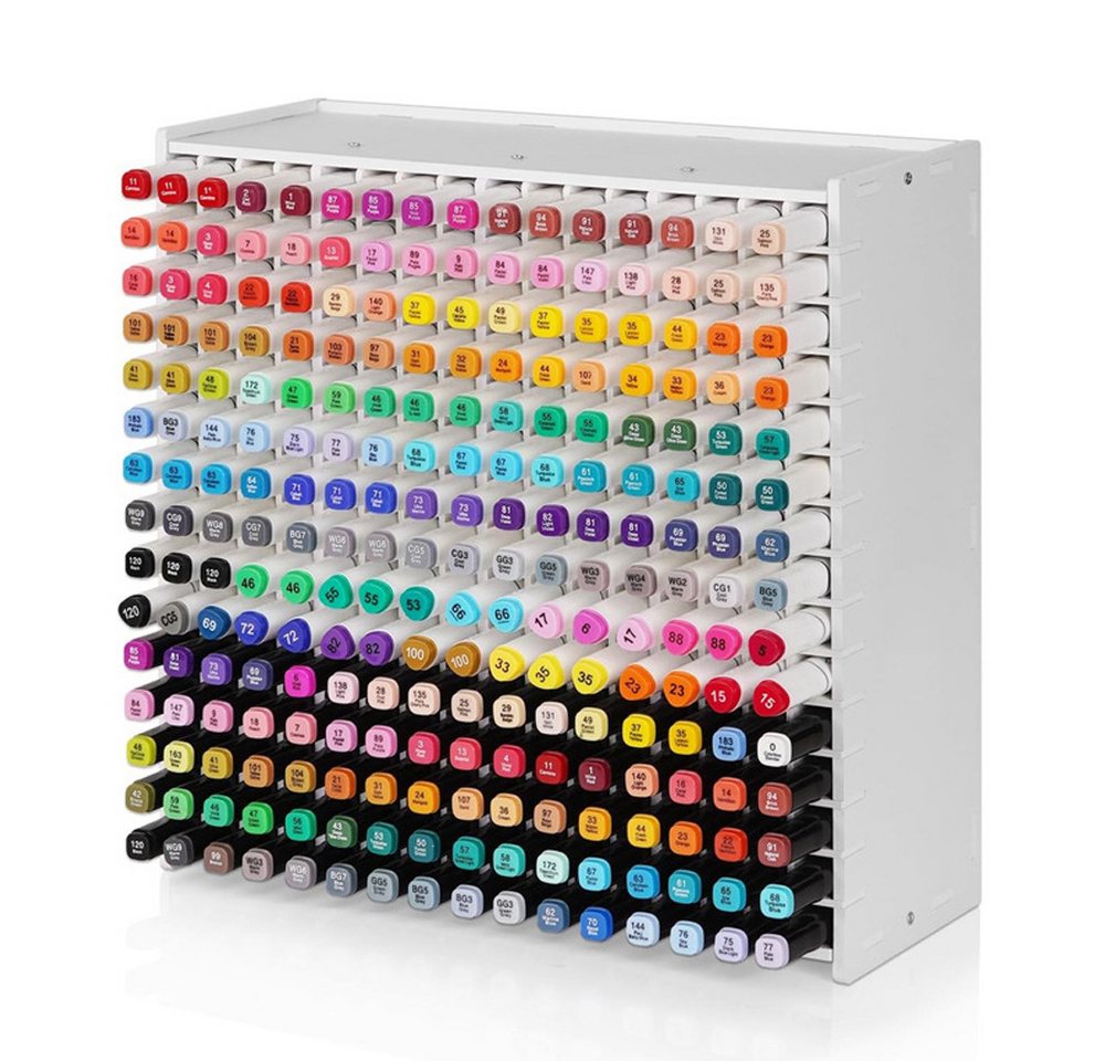 TUWENA Organizer 240 Stifte Organizer Schreibtisch, Marker Stifthalter für Aufbewahrung, Aufbewahrungsbox Bleistifthalter aus PVC für Zuhause Büro Schule