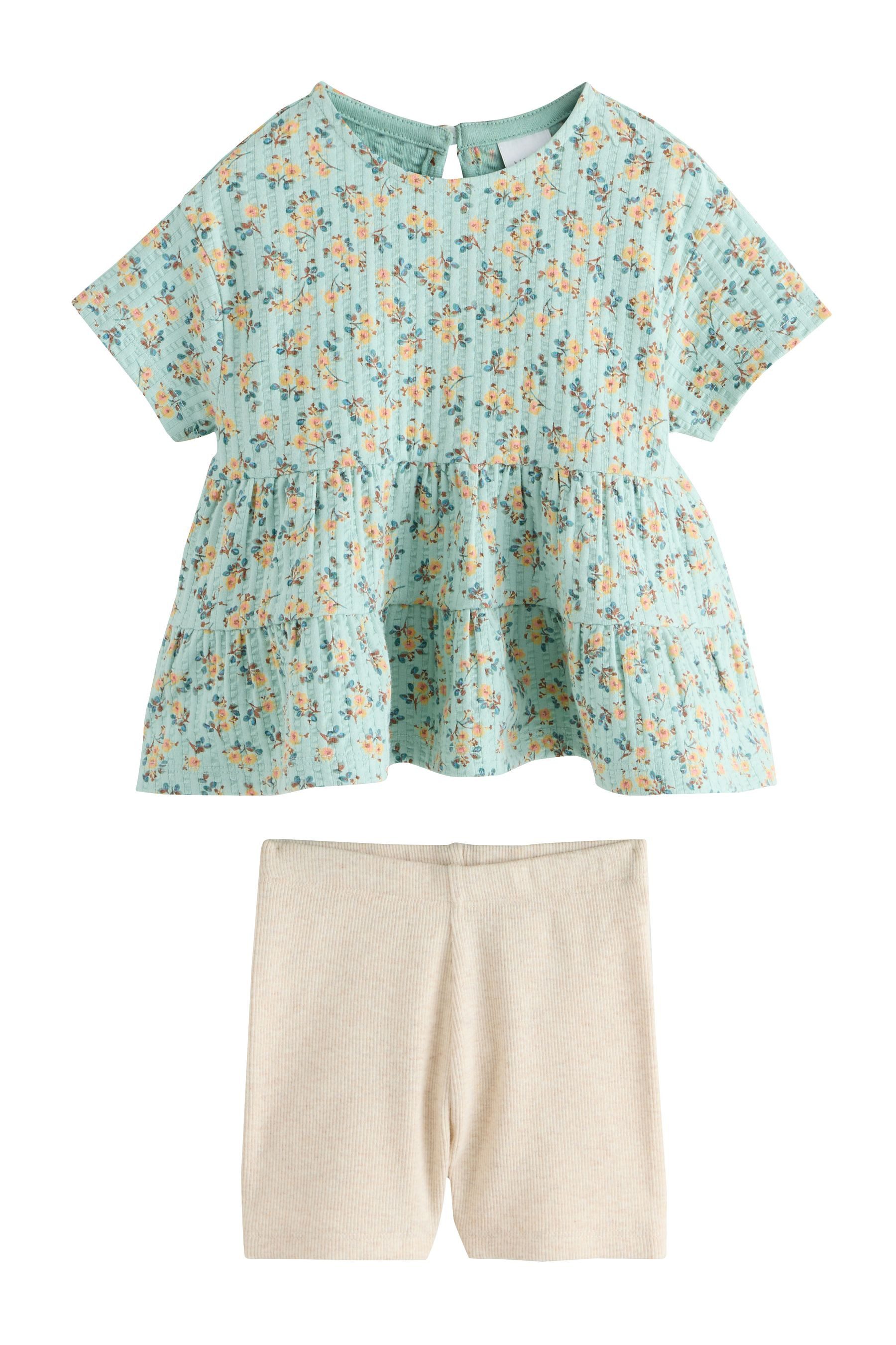 Next T-Shirt & Shorts Kurzarmbluse und Shorts im Set (2-tlg)