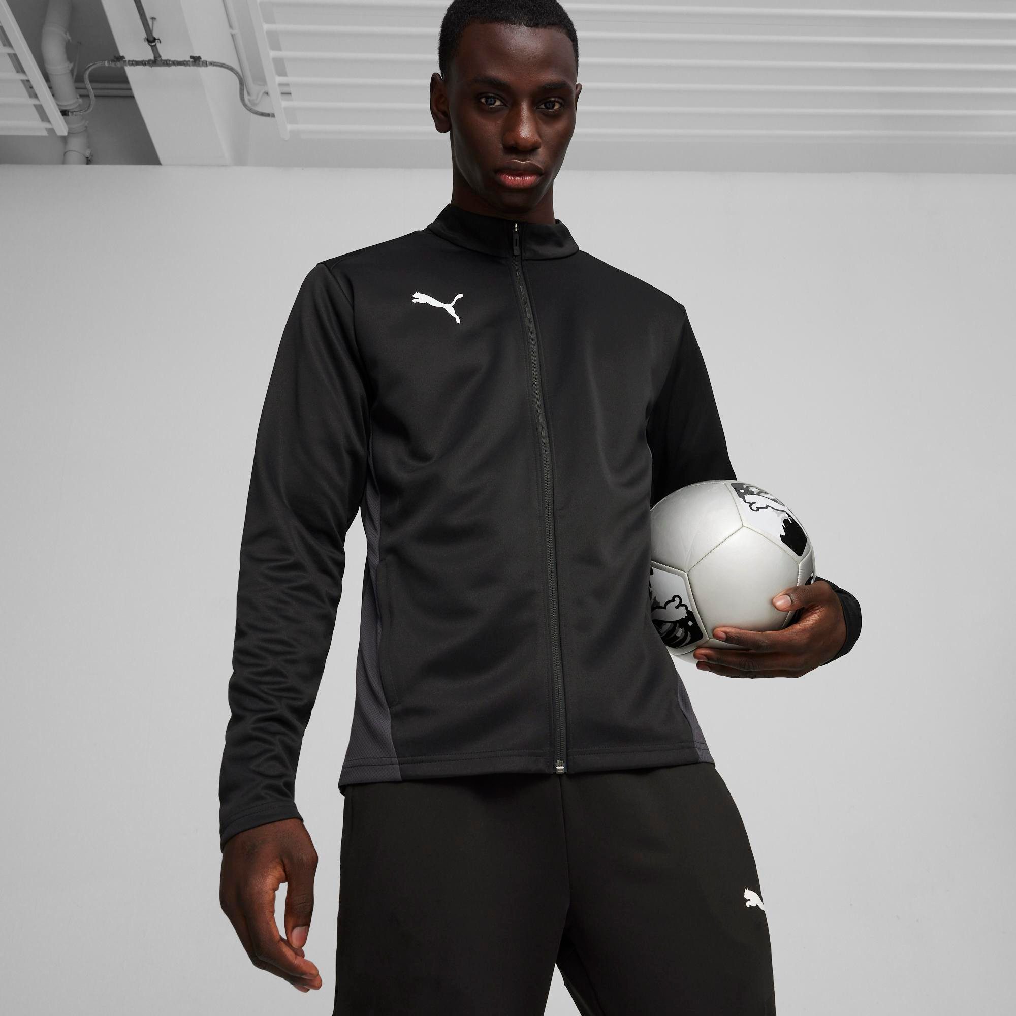 PUMA Trainingsjacke TEAMGOAL TRAINING JACKET sportlicher Stil, atmungsaktives Material, mit Reißverschlusstaschen