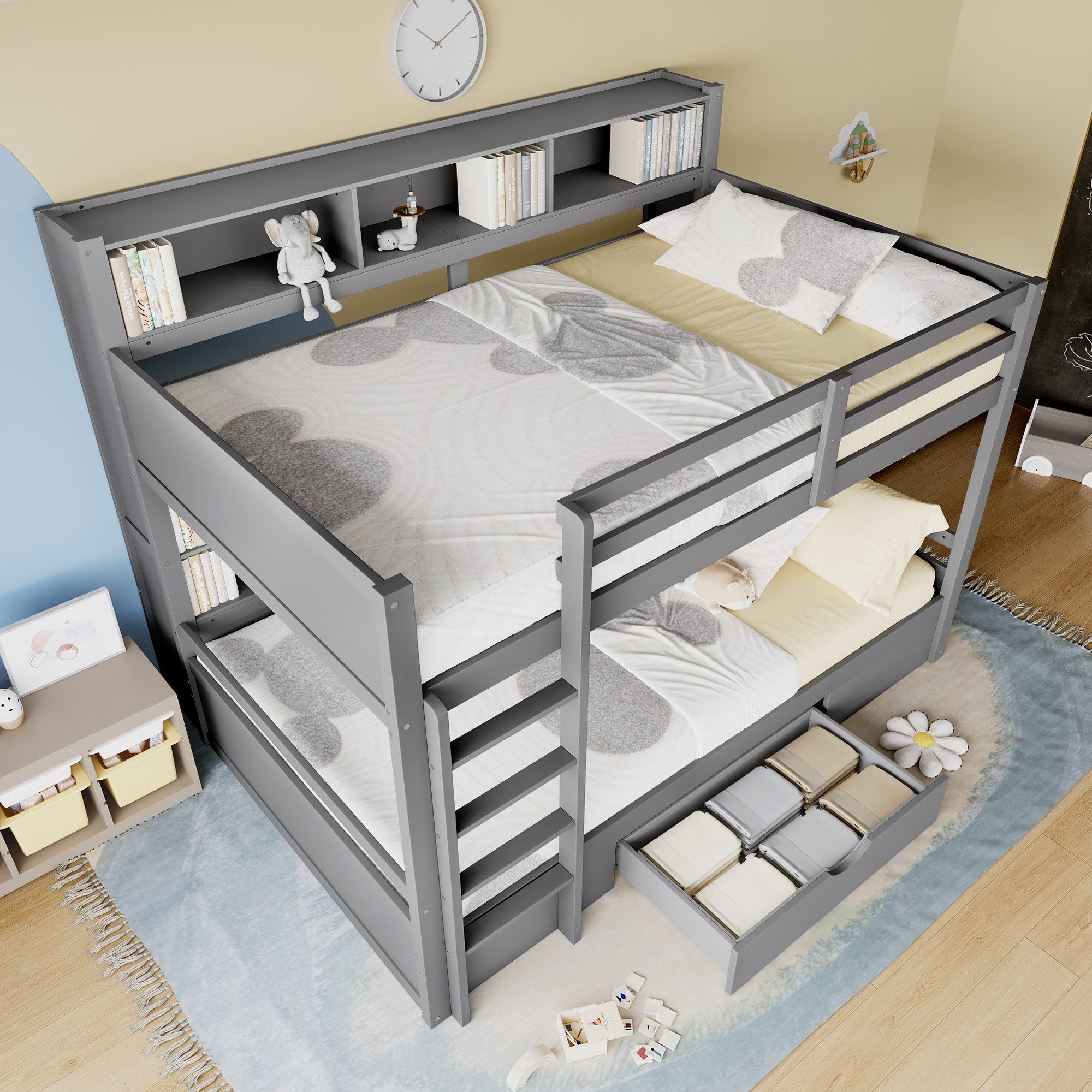 TavilaEcon Etagenbett Kinderbett Jugendbett mit Schubladen günstig online kaufen