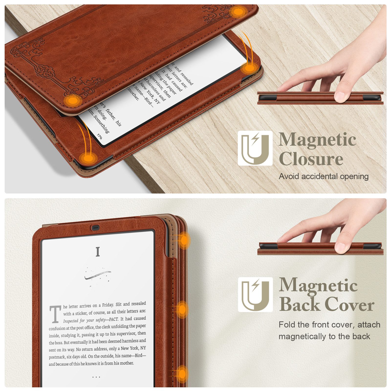 Fintie E-Reader-Hülle für 7" Kindle Paperwhite(12. Generation) - 2024 und Kindle Colorsoft Signature Edition (1. Generation), Kickstand Schutzhülle mit Handschl – Bild 5 von 5