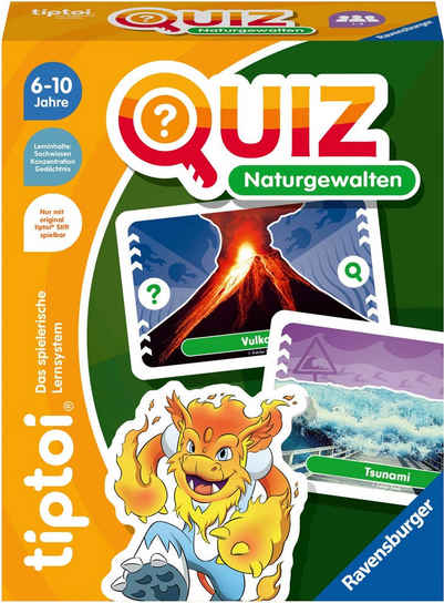 Ravensburger Spiel, Kinderspiel tiptoi® Quiz Naturgewalten, Made in Europe; FSC® - schützt Wald - weltweit