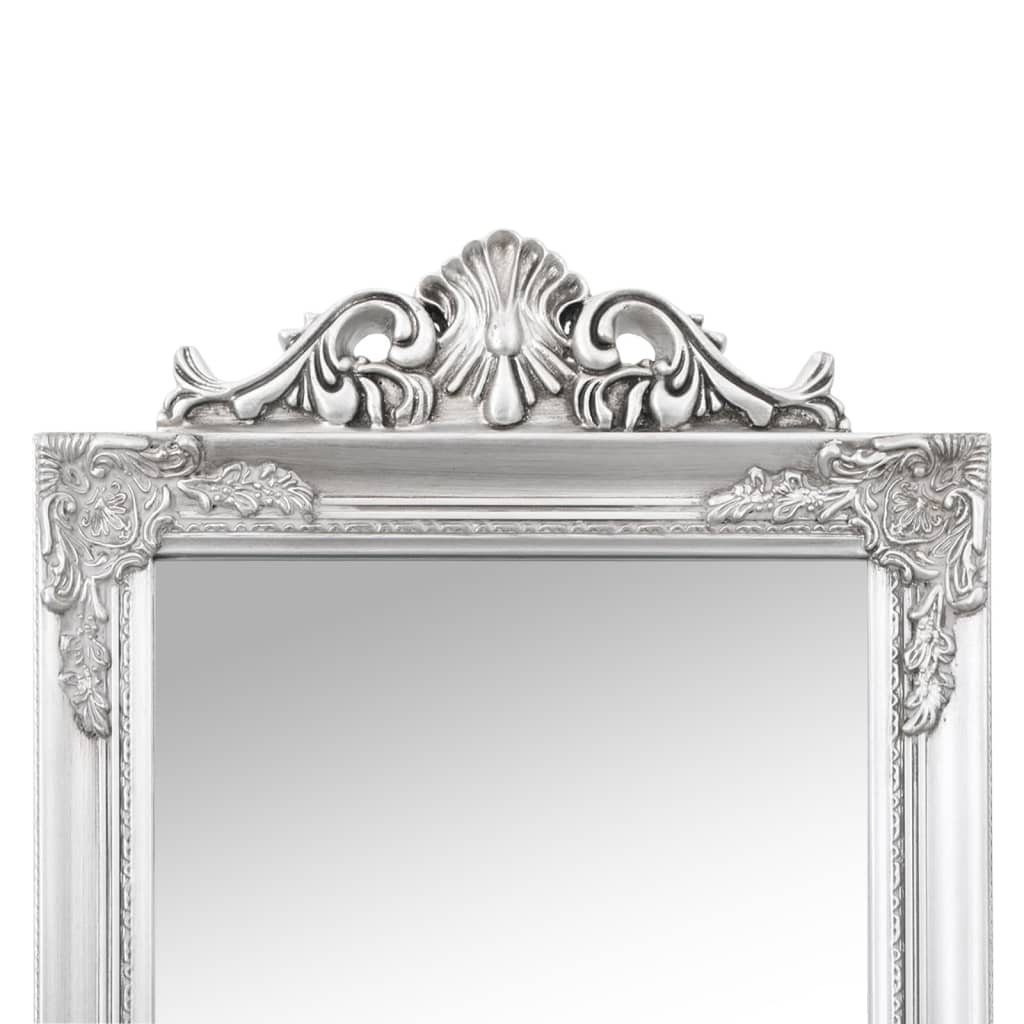 furnicato Wandspiegel Standspiegel 50x200 cm Silbern