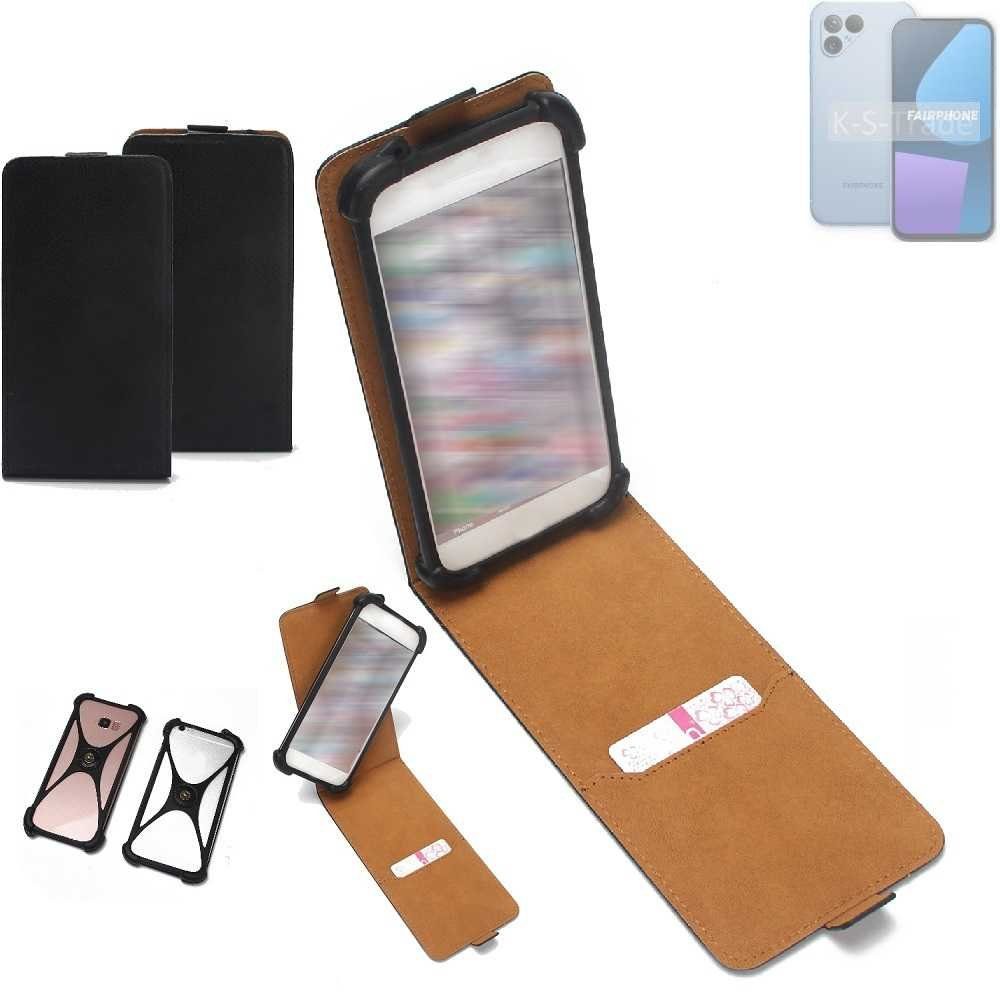 K-S-Trade Handyhülle für Fairphone Fairphone 5, Handyhülle Schutzhülle 5 Hülle Case Cover Flip Style Bumper