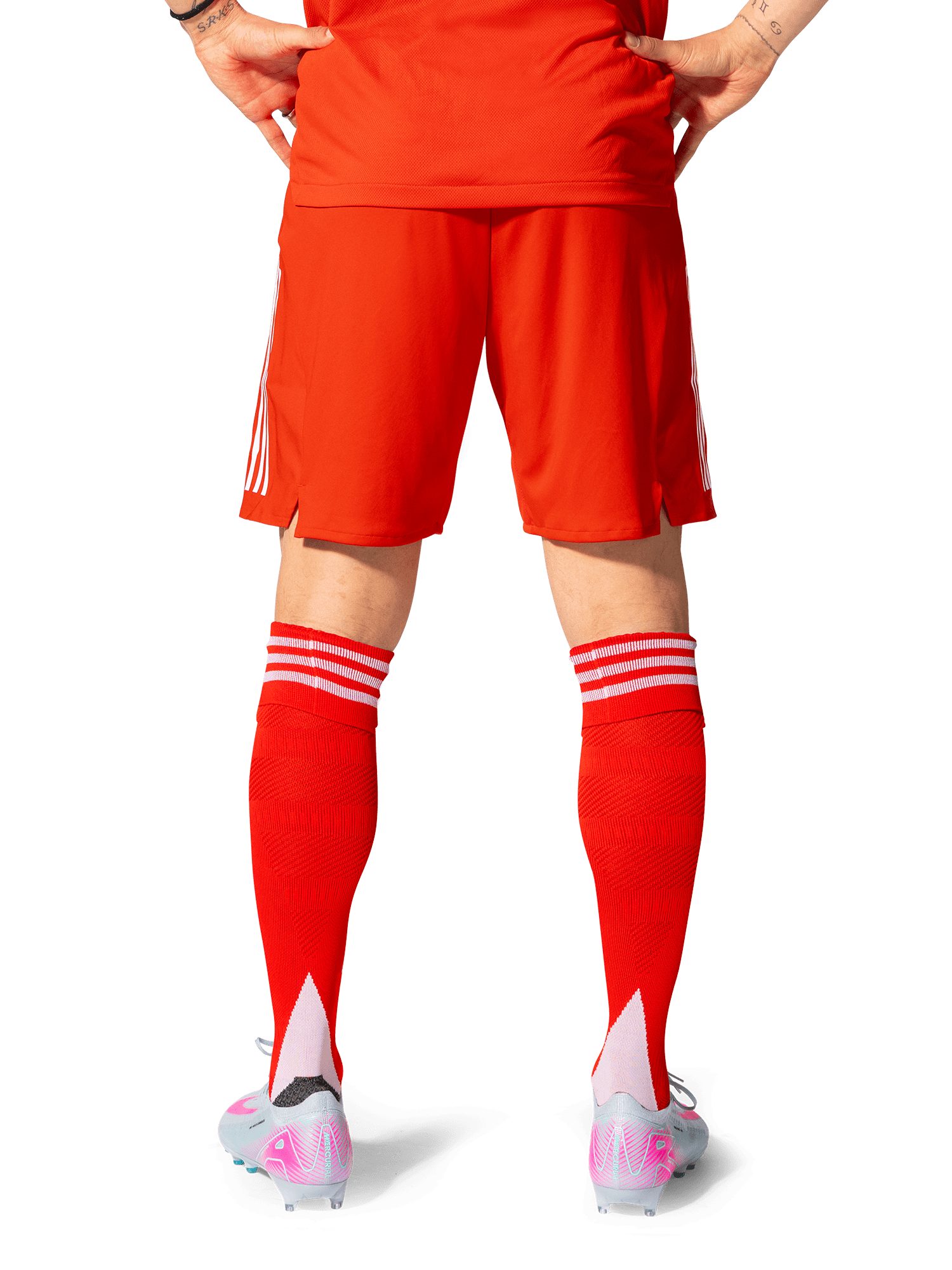 adidas Performance Shorts FC Bayern München, Authentic Short Home 25-26, Herren, Rot/Weiß