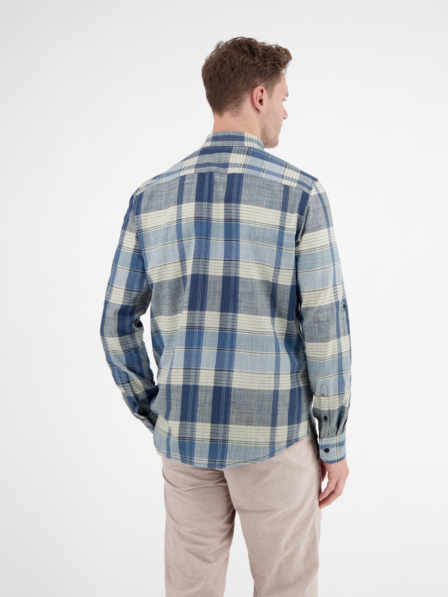 LERROS Langarmhemd mit Karo Muster günstig online kaufen