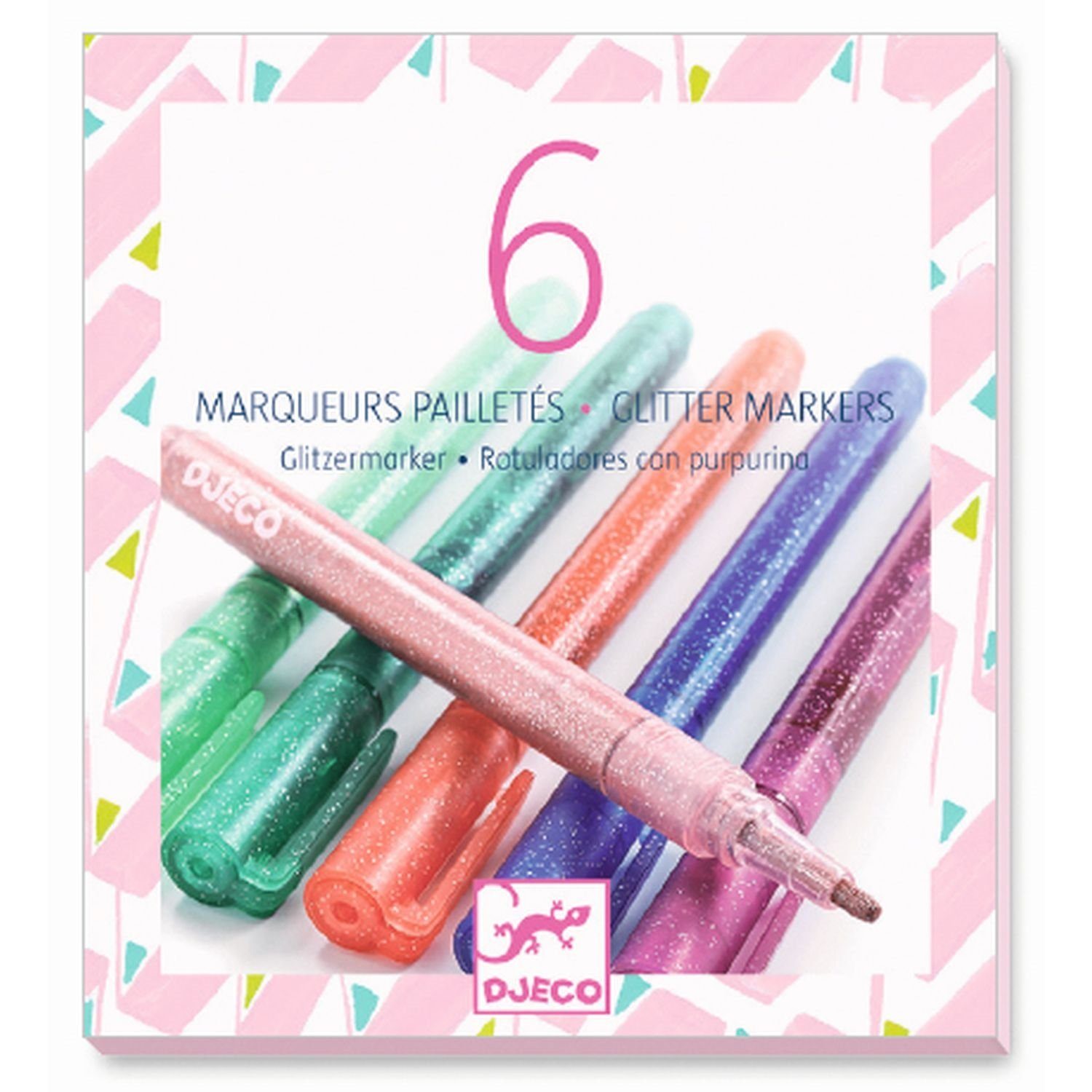 DJECO Marker DJ08877 Farben: Glitzer Marker Sweet