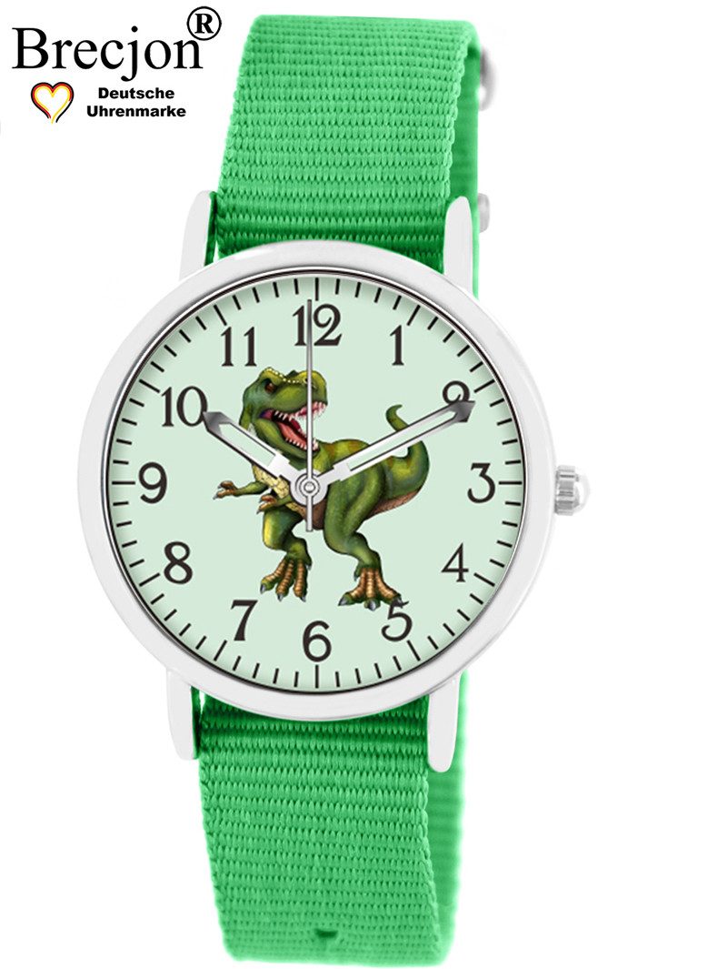 Brecjon Quarzuhr Kinder Armbanduhr Dino Glow Wechselarmband 5ATM, Mix und Match Design - kostenloser Versand