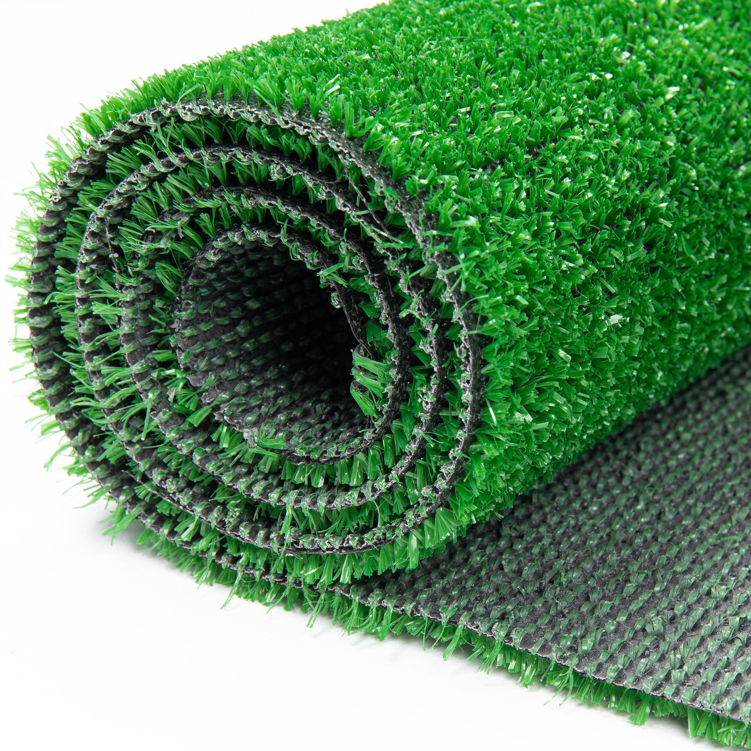 Tapiso Kunstrasen FANYO, rechteckig, Höhe: 10 mm, Wetterfest Schnelltrocknend Outdoor Balkon Terrasse Garten