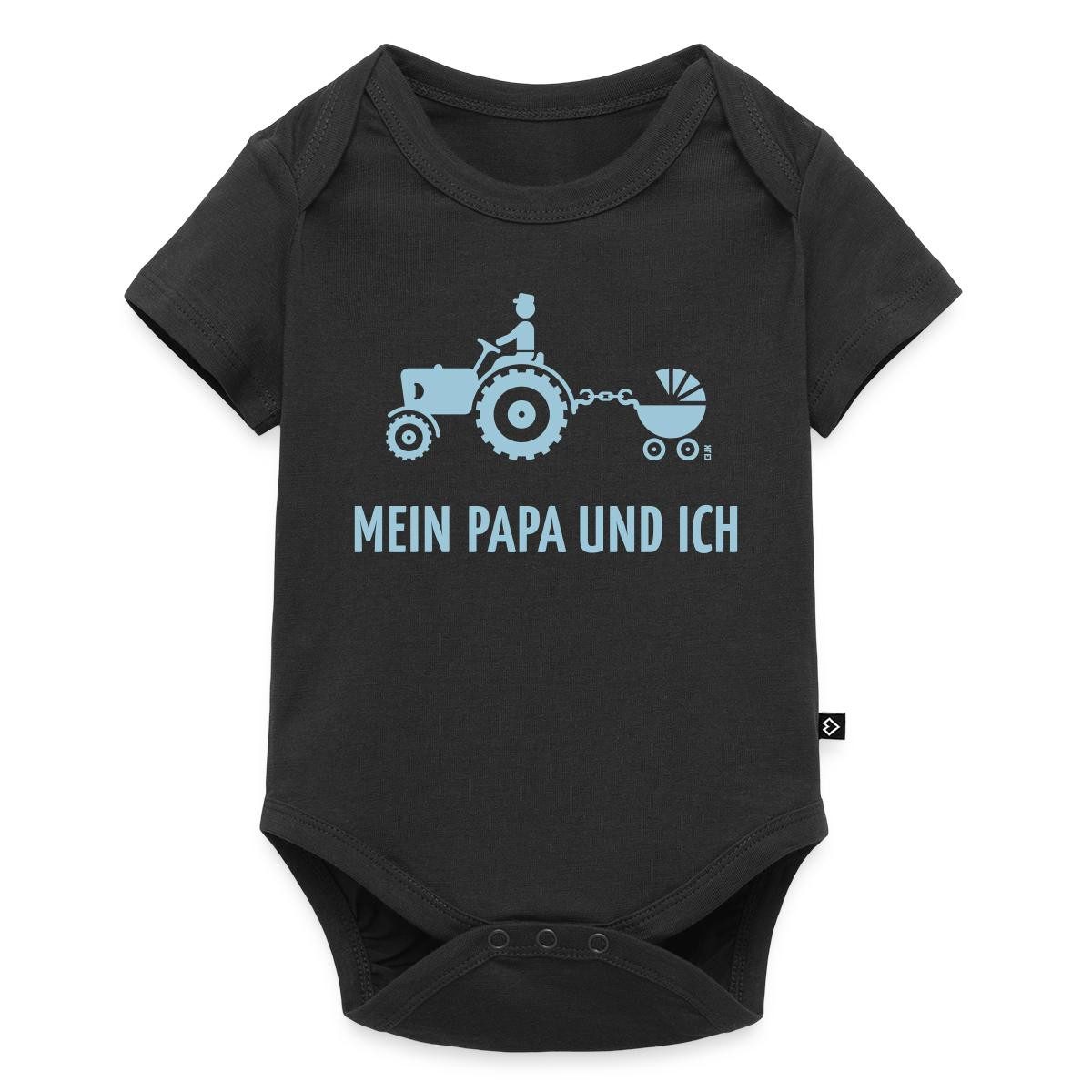 Kurzarmbody Mein Papa und Ich Bauer Kinderwagen Kurzarm Tages Baby Body