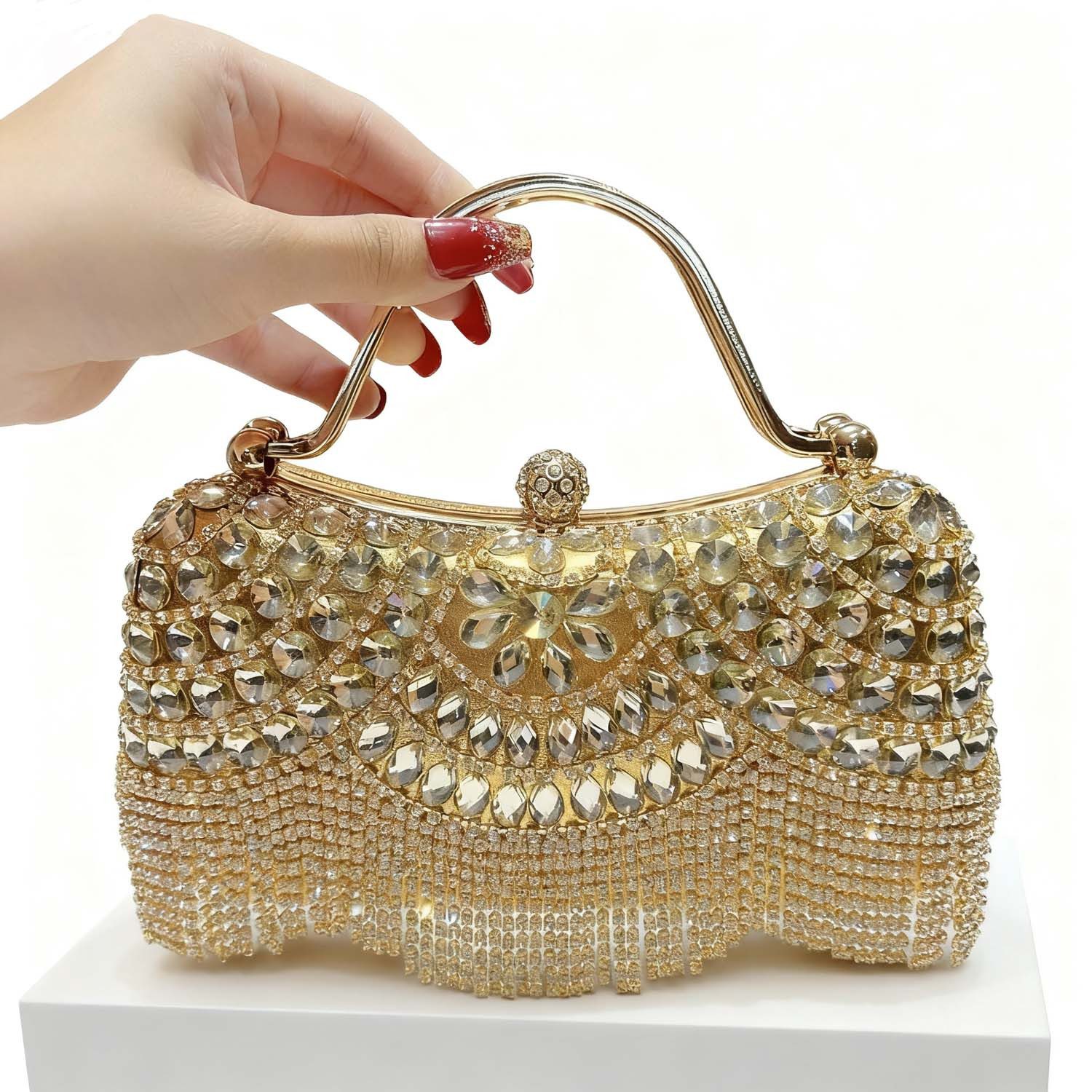Zaewry Clutch Handtasche Abendtasche Brauttasche, Beuteltasche Damen