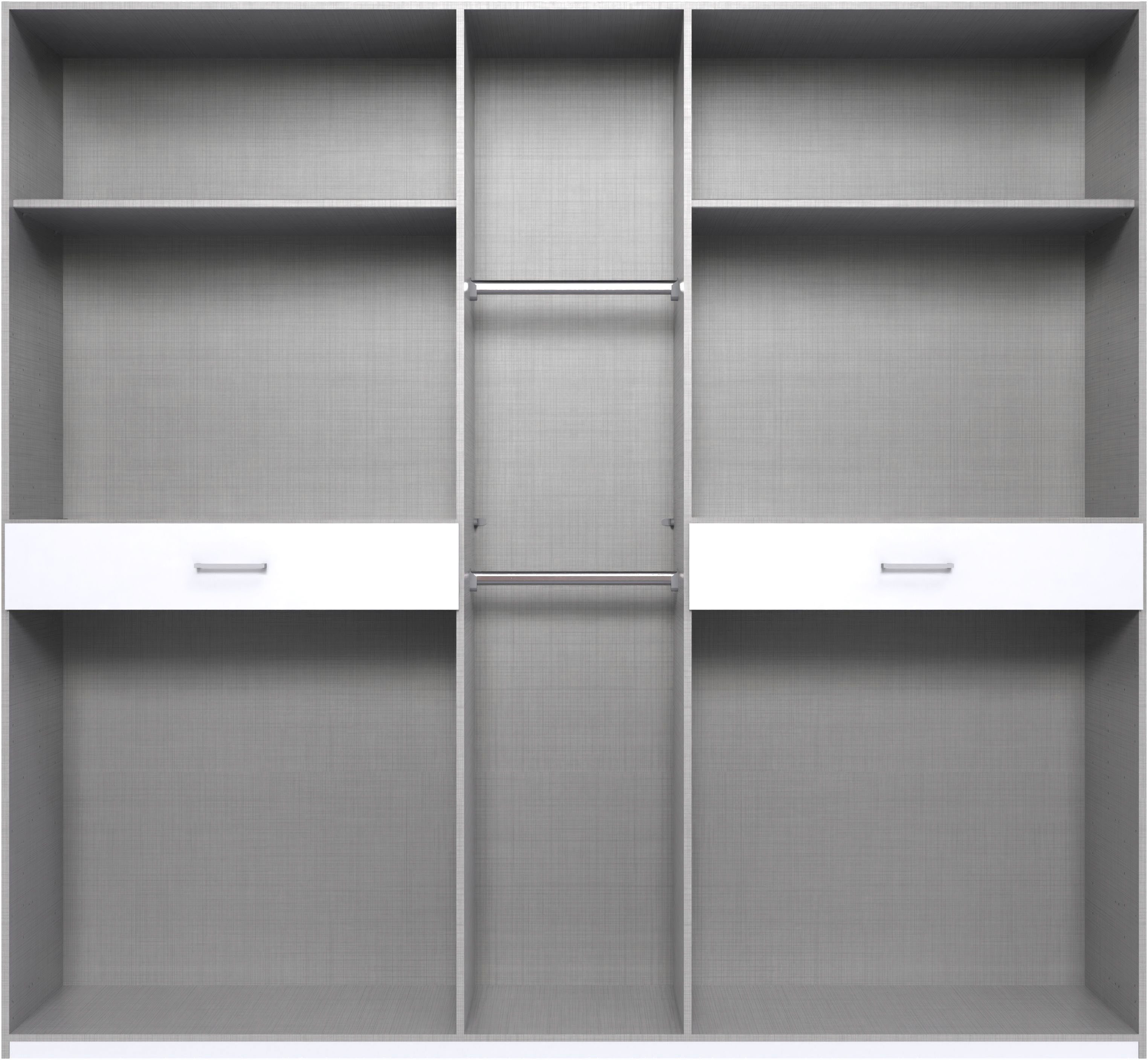 Wimex Drehtürenschrank Tibet Kleiderschrank mit sehr viel Stauraum, große Farbauswahl mit jeweils 2 Schubladen auf bequemer Zugriffshöhe, in 3 Breiten