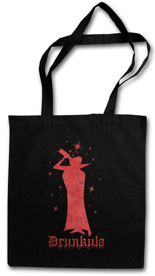 Beuteltasche Drunkula Stofftasche Rum Besoffen Karneval Fasching Kostüm Verkleidung