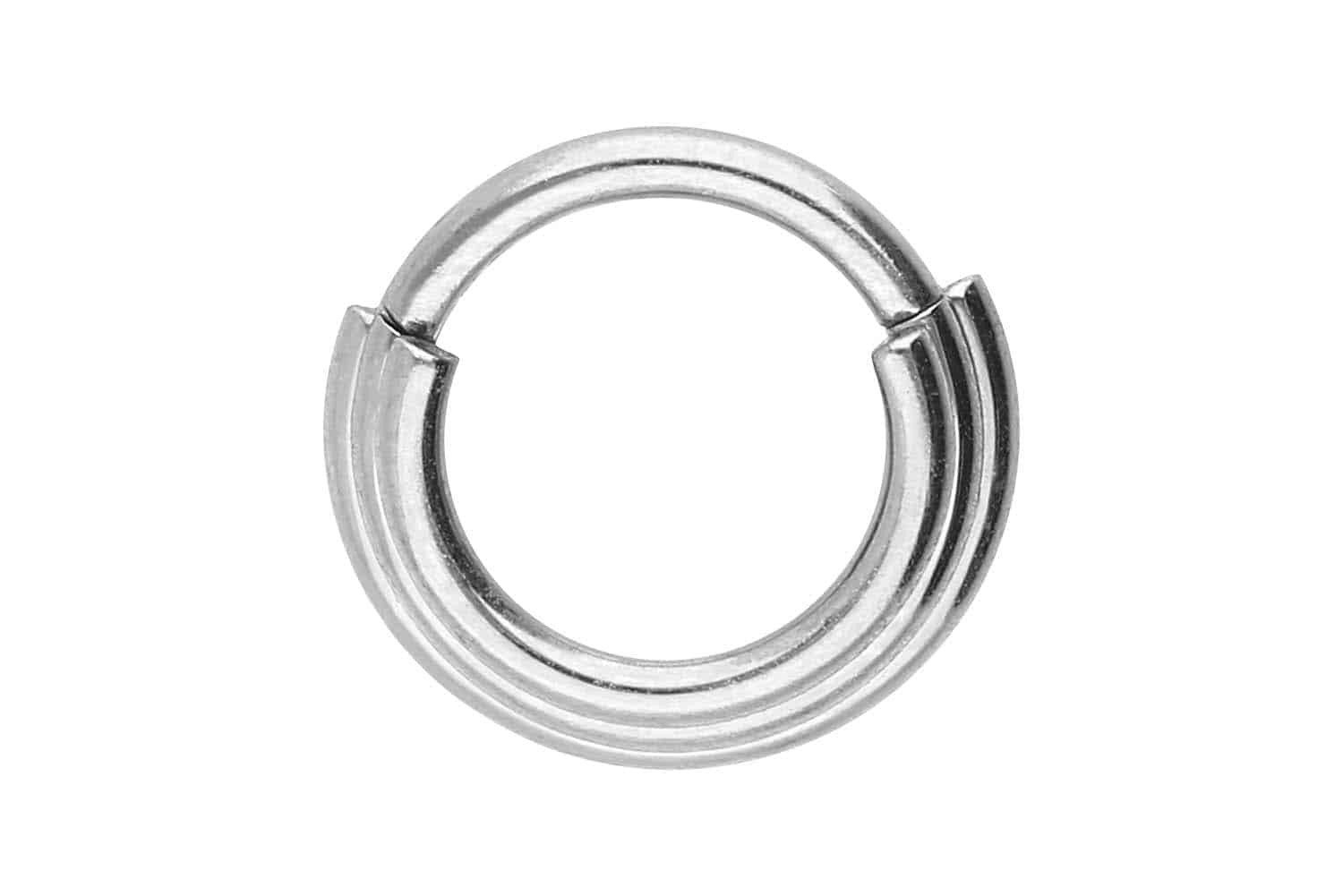 Piercing-Set Chirurgenstahl Segmentring Clicker 3 RINGE