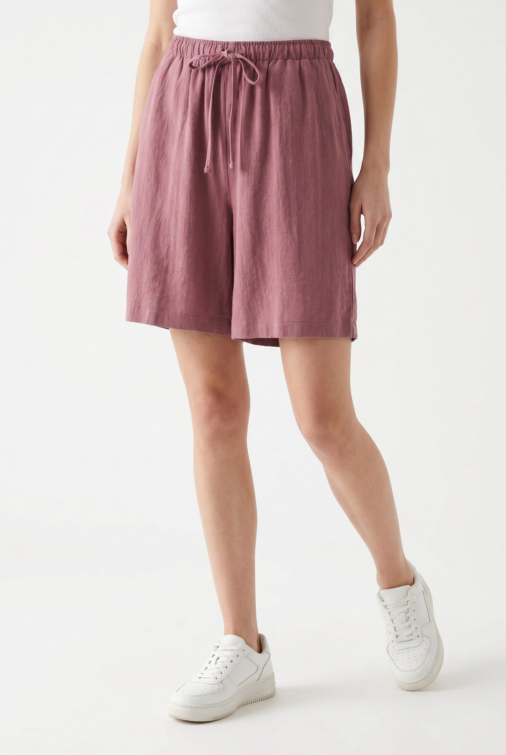 Shorts ONLSIESTA MW PULL-UP LIN BL SHORTS NOOS