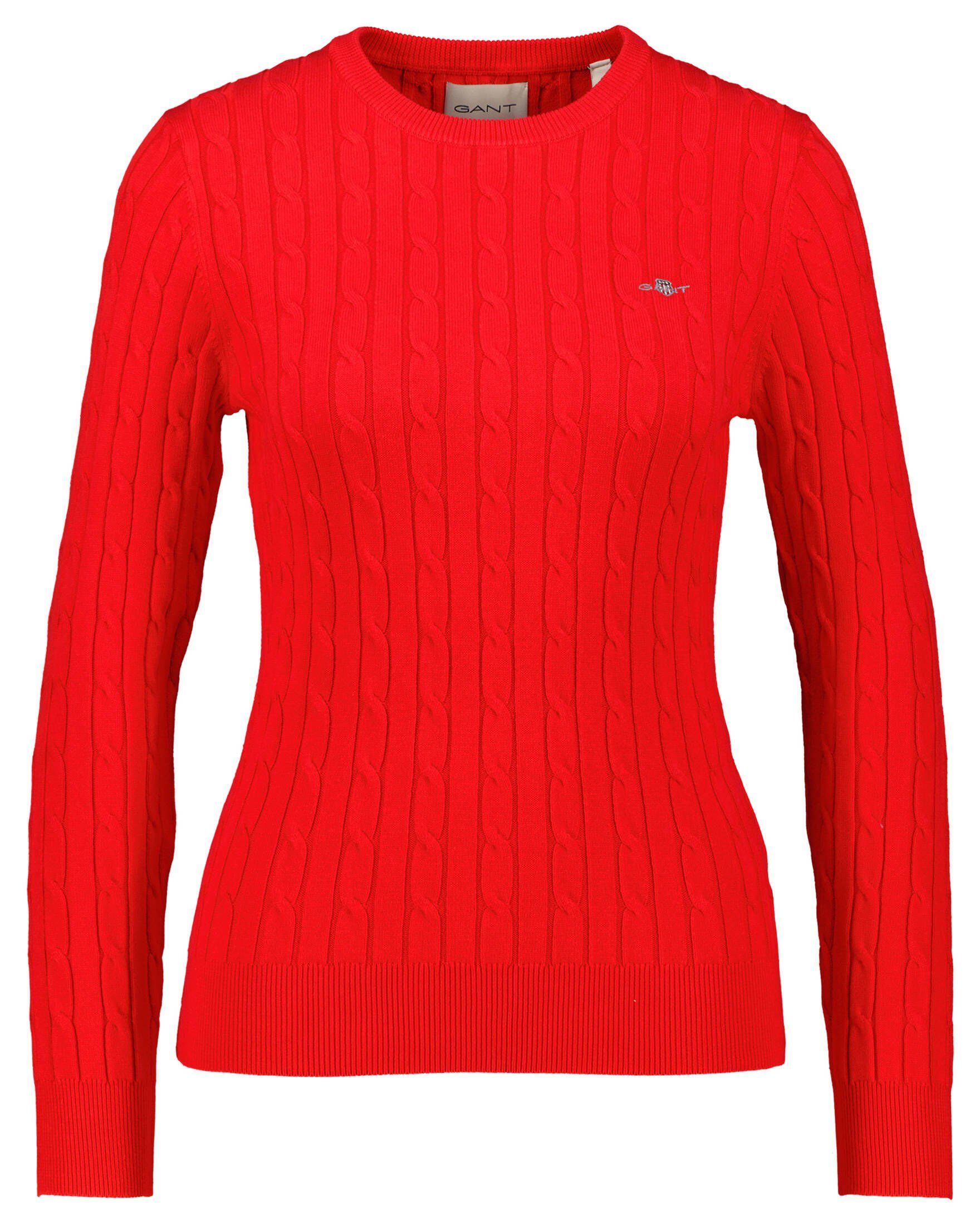 Gant Strickpullover Damen Strickpullover mit Zopfmuster günstig online kaufen