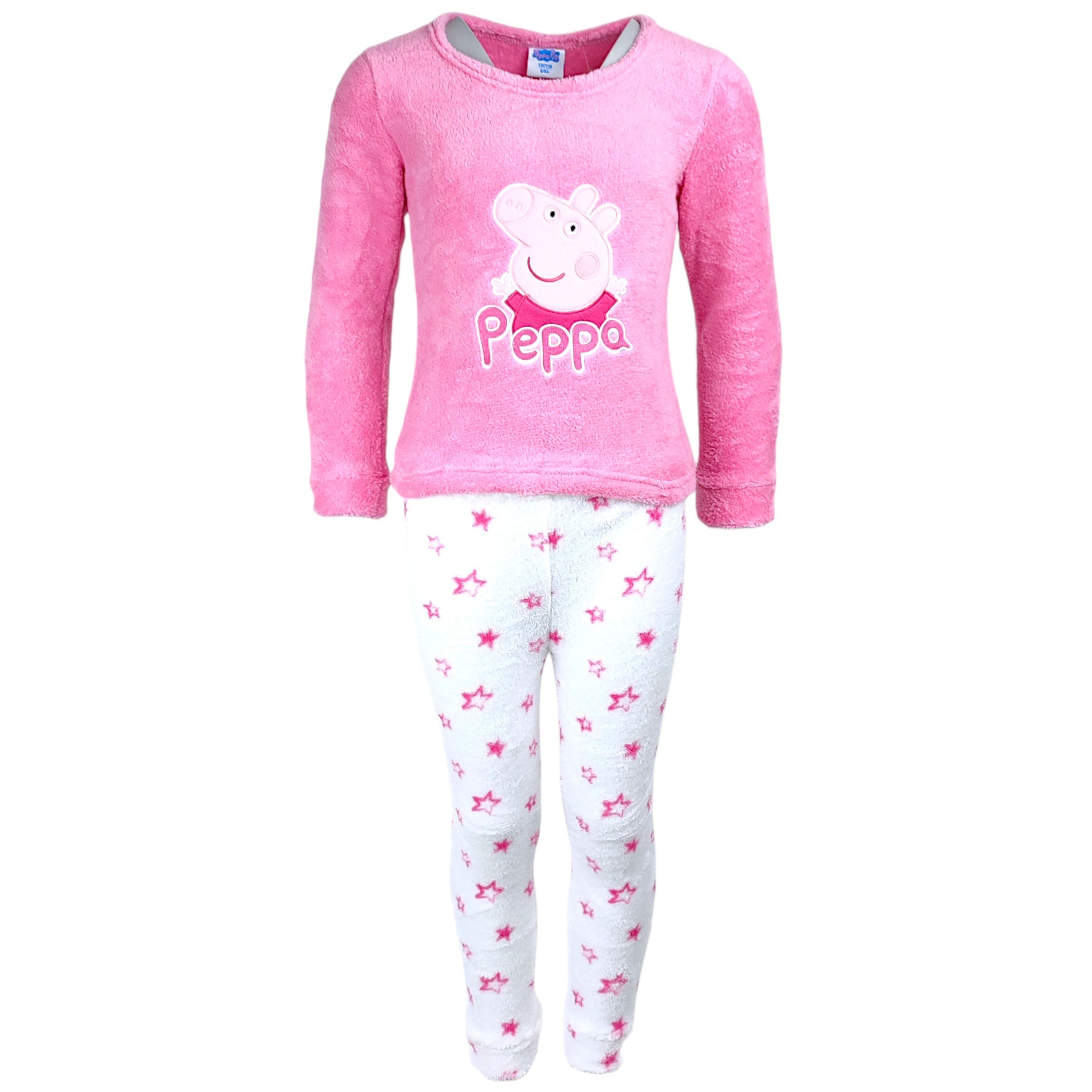 Peppa Pig Schlafanzug Peppa Wutz (2 tlg) Mädchen Pyjama langarm Gr. 92 - 128 cm