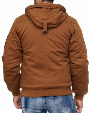 Reslad Winterjacke Reslad Winterjacke Herren-Jacke dick gefütterte warme Winter Jacke mit Kapuze