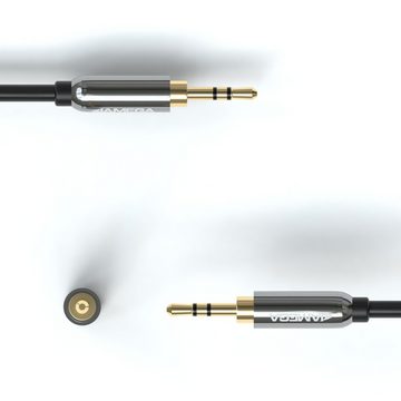 JAMEGA Cinch auf Klinke Adapter Aux zu Cinch 3.5mm Klinke auf 2 RCA Cinch Audio-Adapter