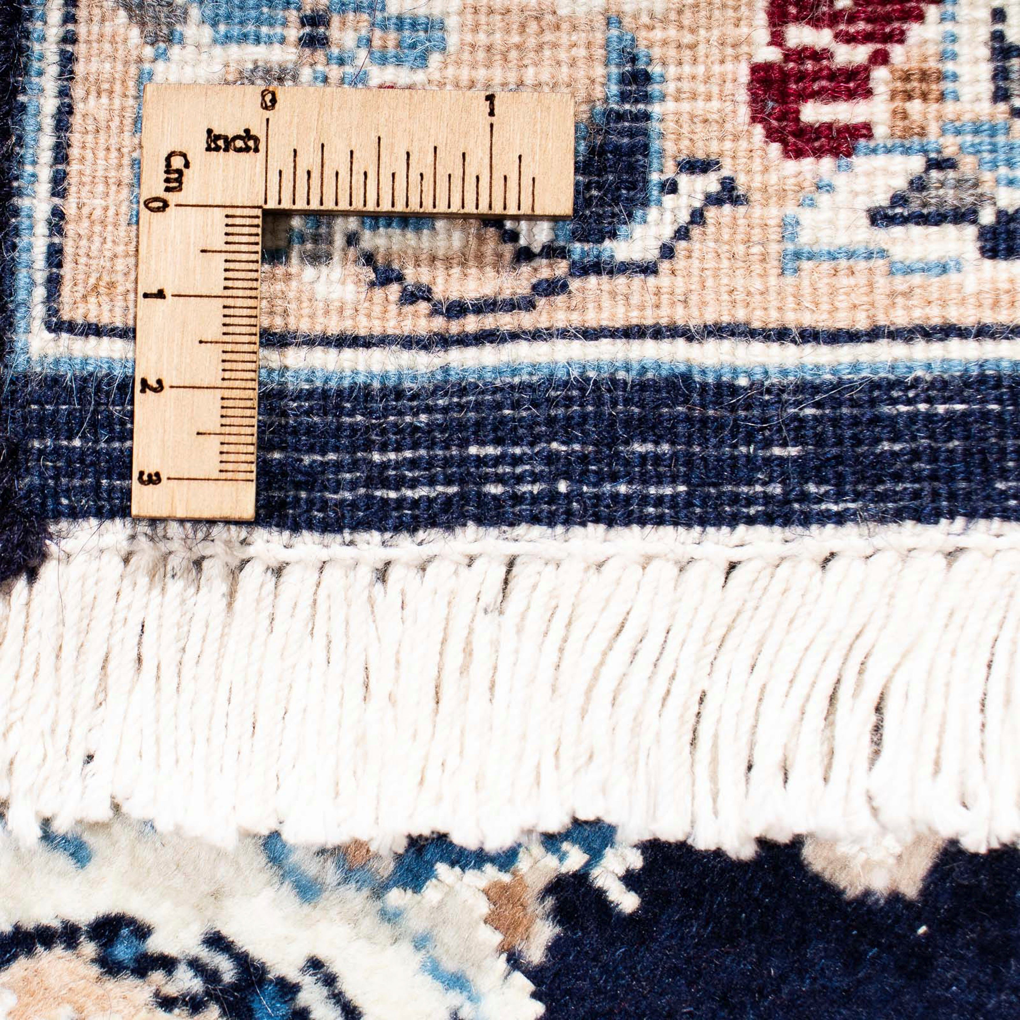 Orientteppich Perser - Nain Zertifikat cm 10 rechteckig, Handgeknüpft, dunkelblau, - mm, 155 mit morgenland, Höhe: Royal - x - Einzelstück 228 Wohnzimmer