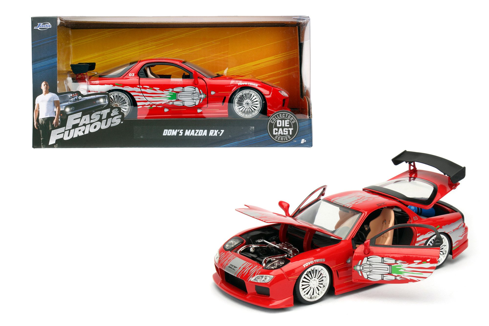 Modellauto Jada Fast & Furious 1993 Mazda RX-7 1:24 Modellauto